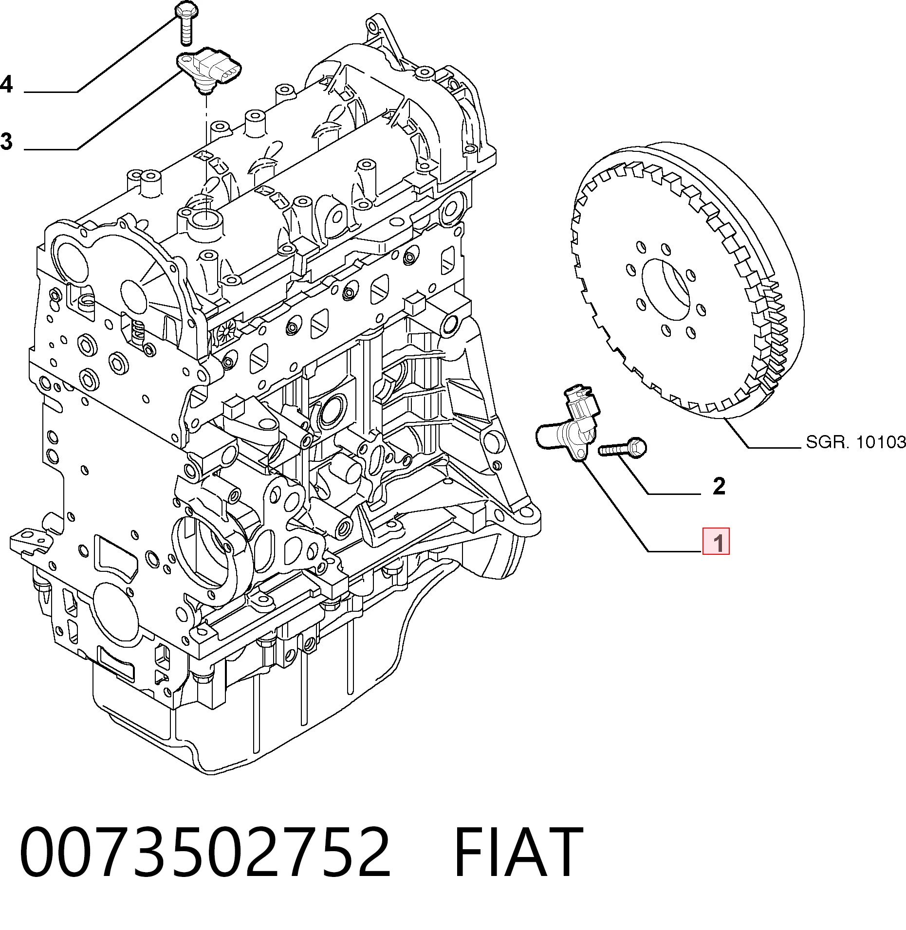 Fiat Albea  Krank mili sensörü
