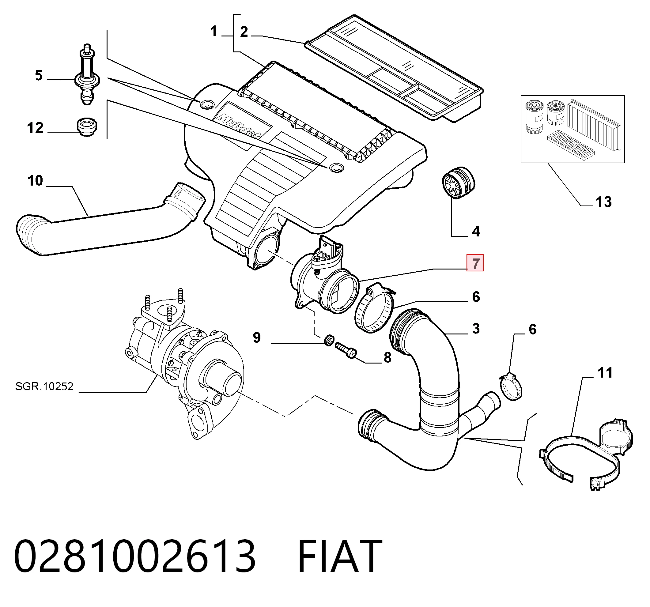 Fiat Albea MAP sensörü
