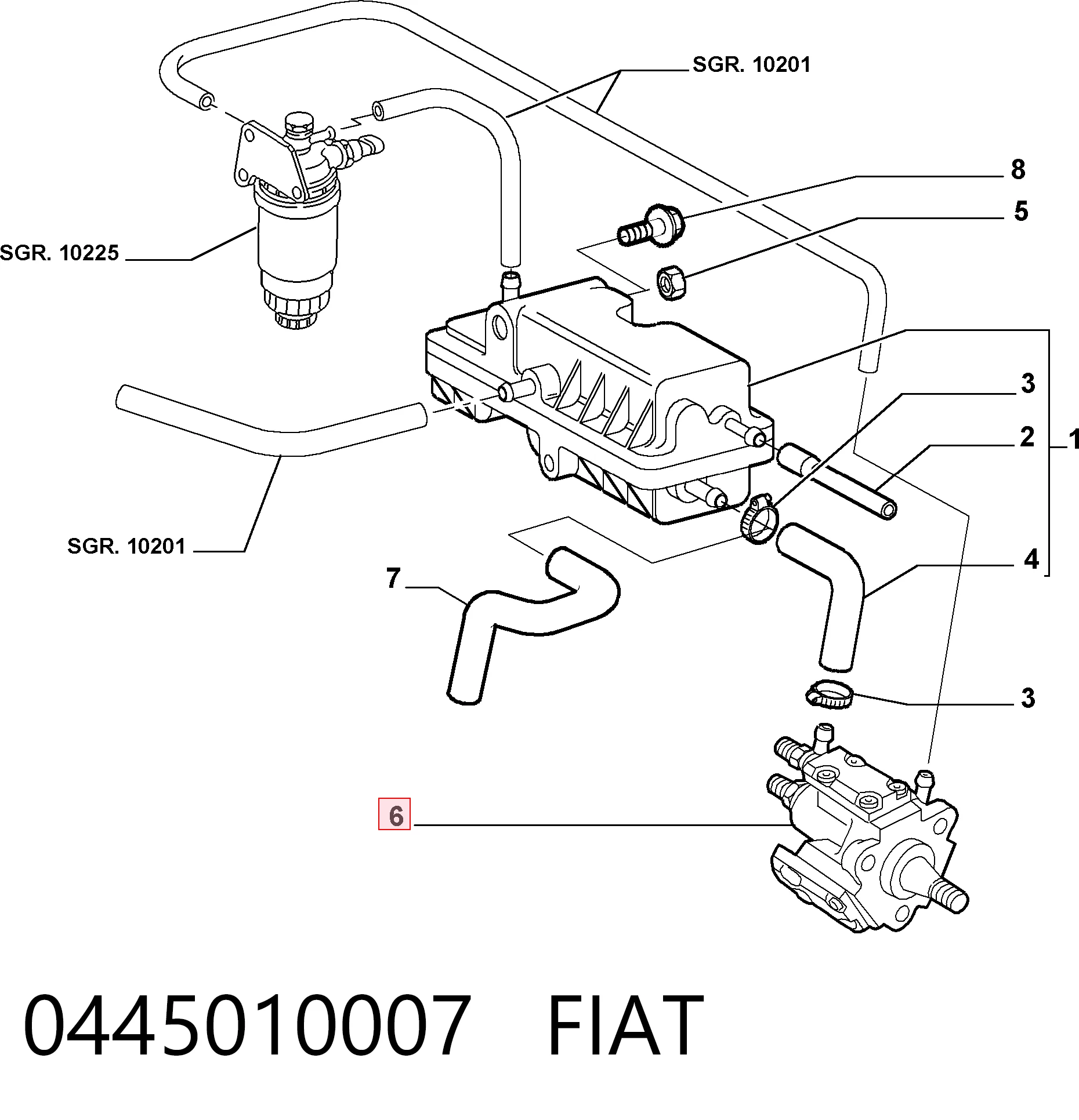 Fiat Marea  (1996 - 2007) Yüksek basınçlı yakıt pompası satın al
