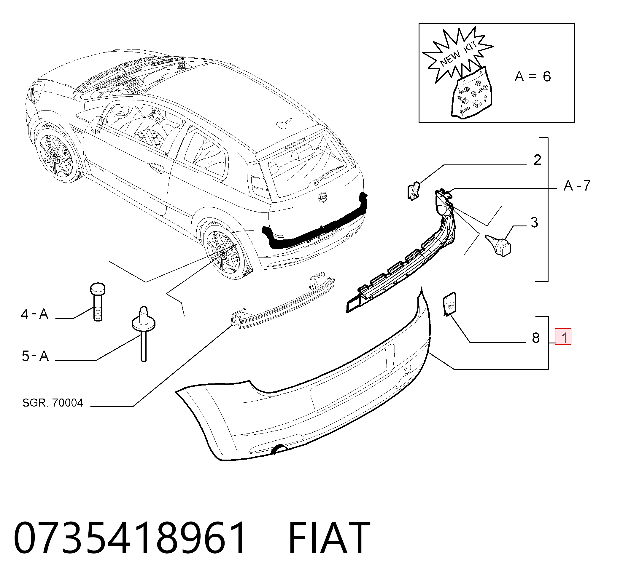 Fiat Punto GRAND Arka tampon fiyatları