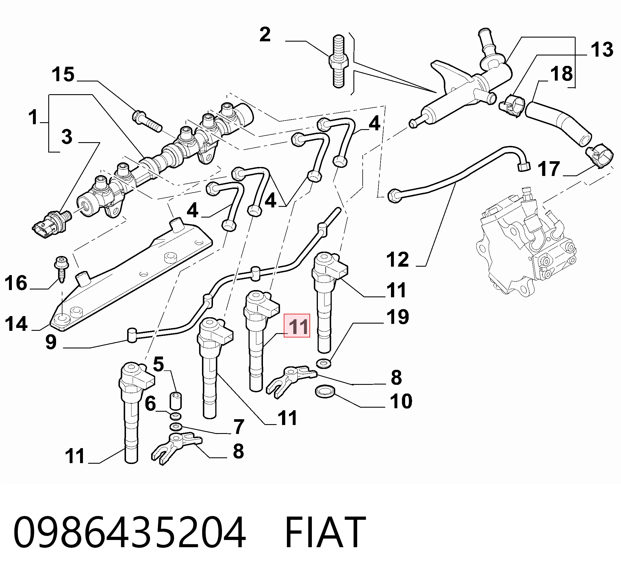 Fiat Doblo I Enjektör fiyatı