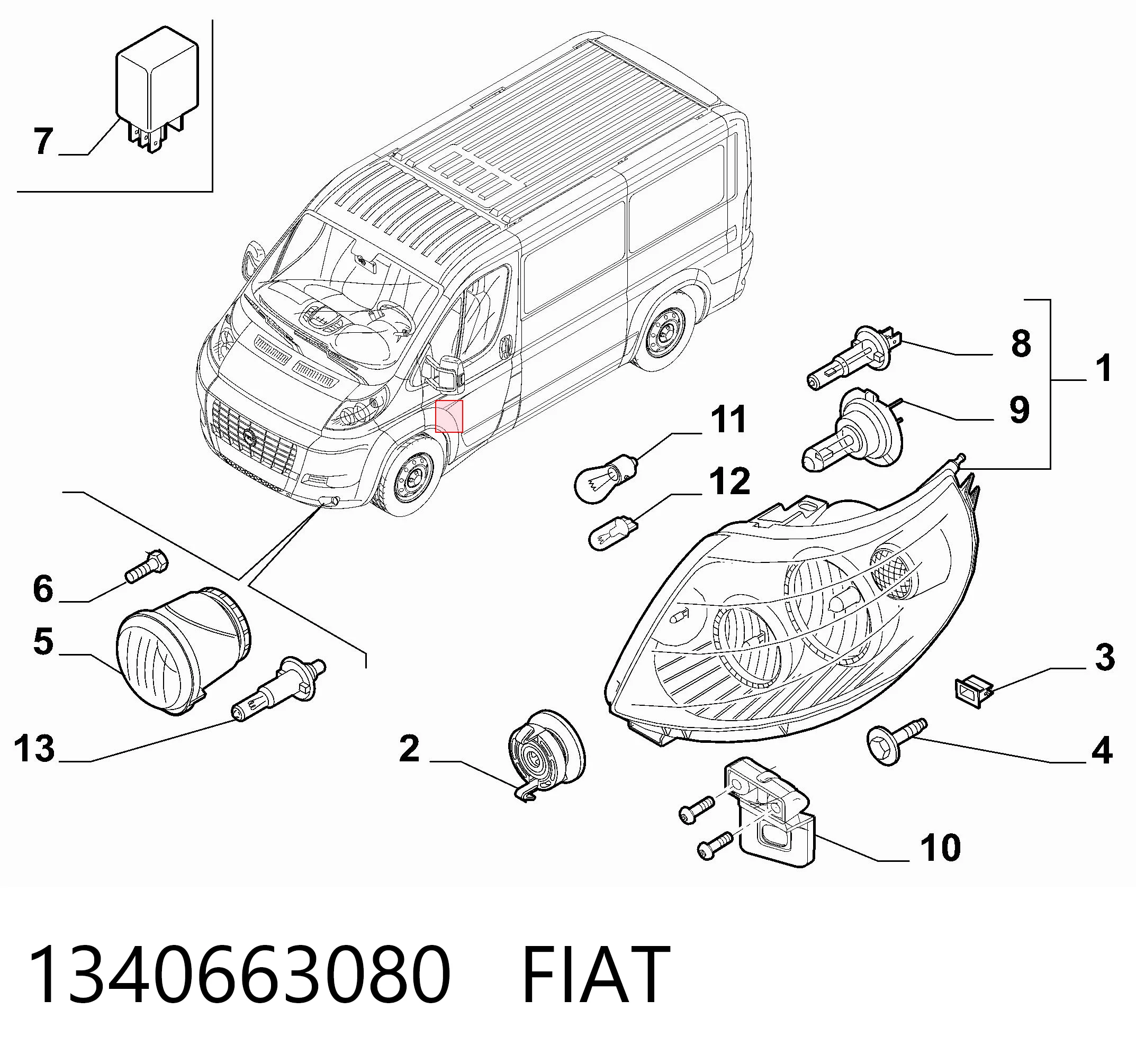 Ducato III Sağ ön far