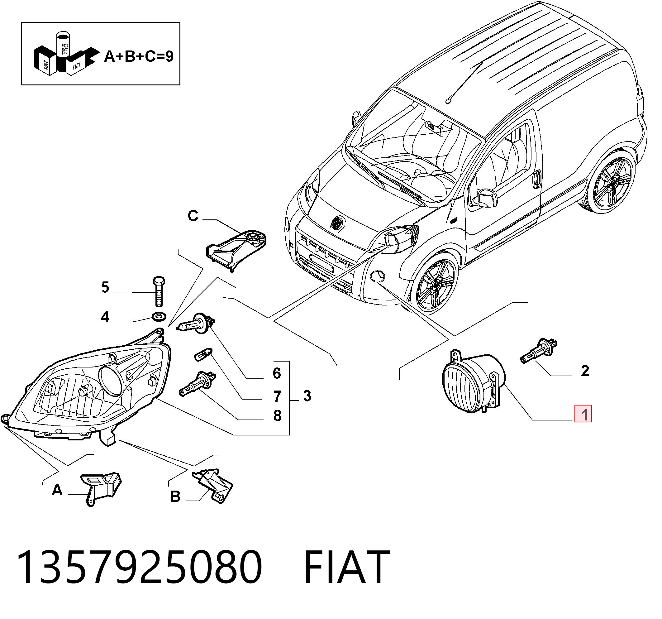 Fiat Linea  (2007 - 2026) Sol/sağ sis farı 