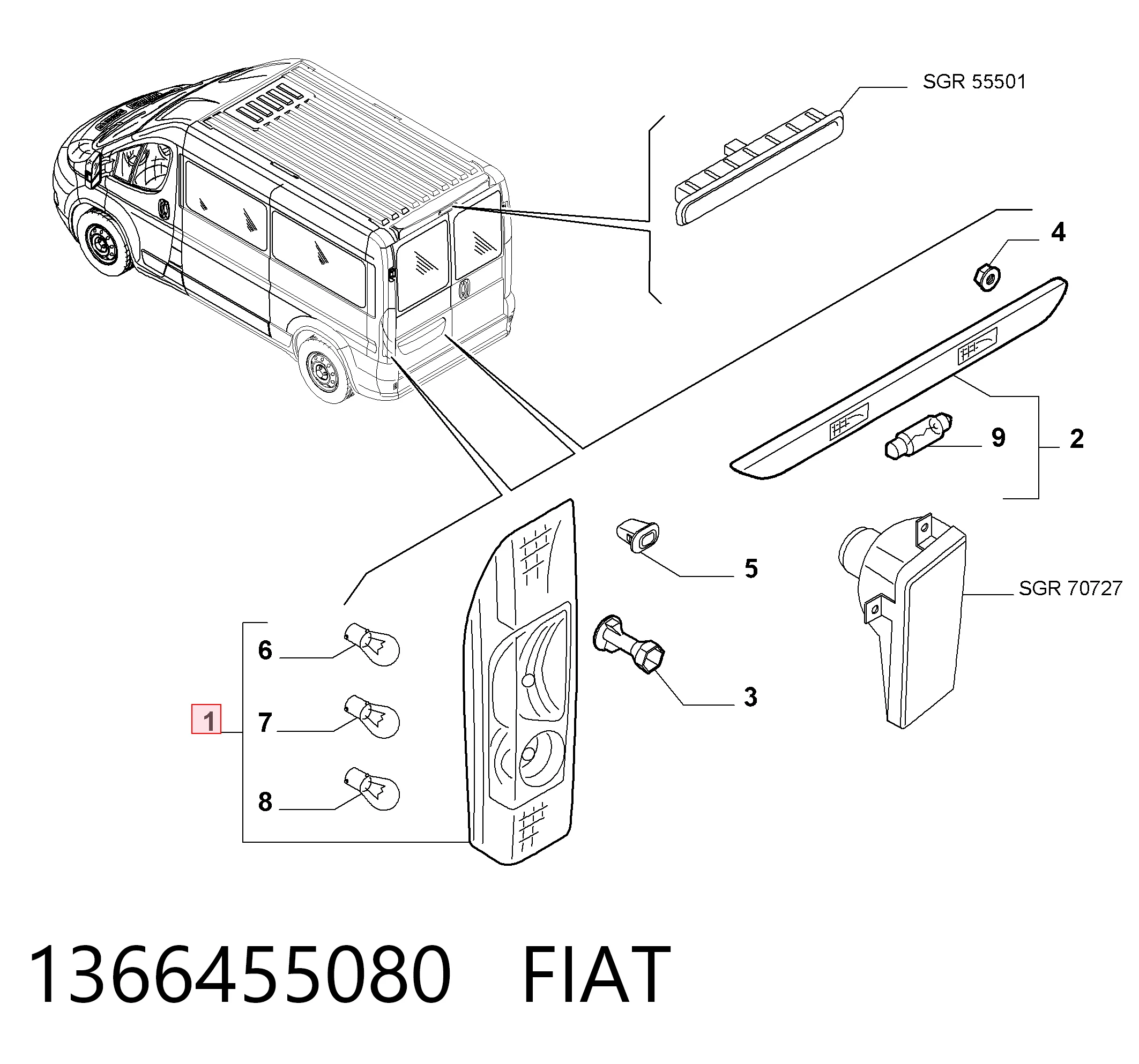 Ducato III Sağ stop lambası