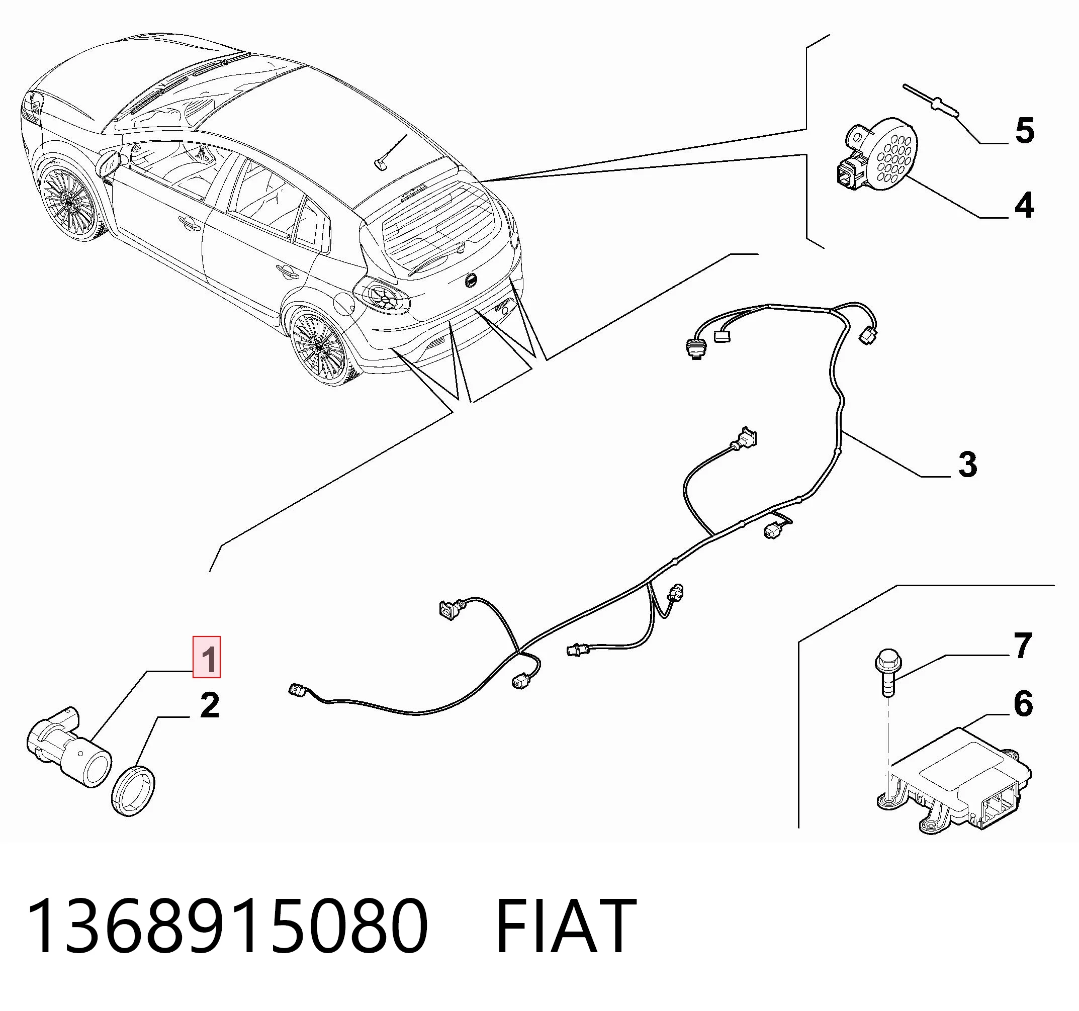 Ducato III van (250) (2006 - 2026) Arka park sensörü