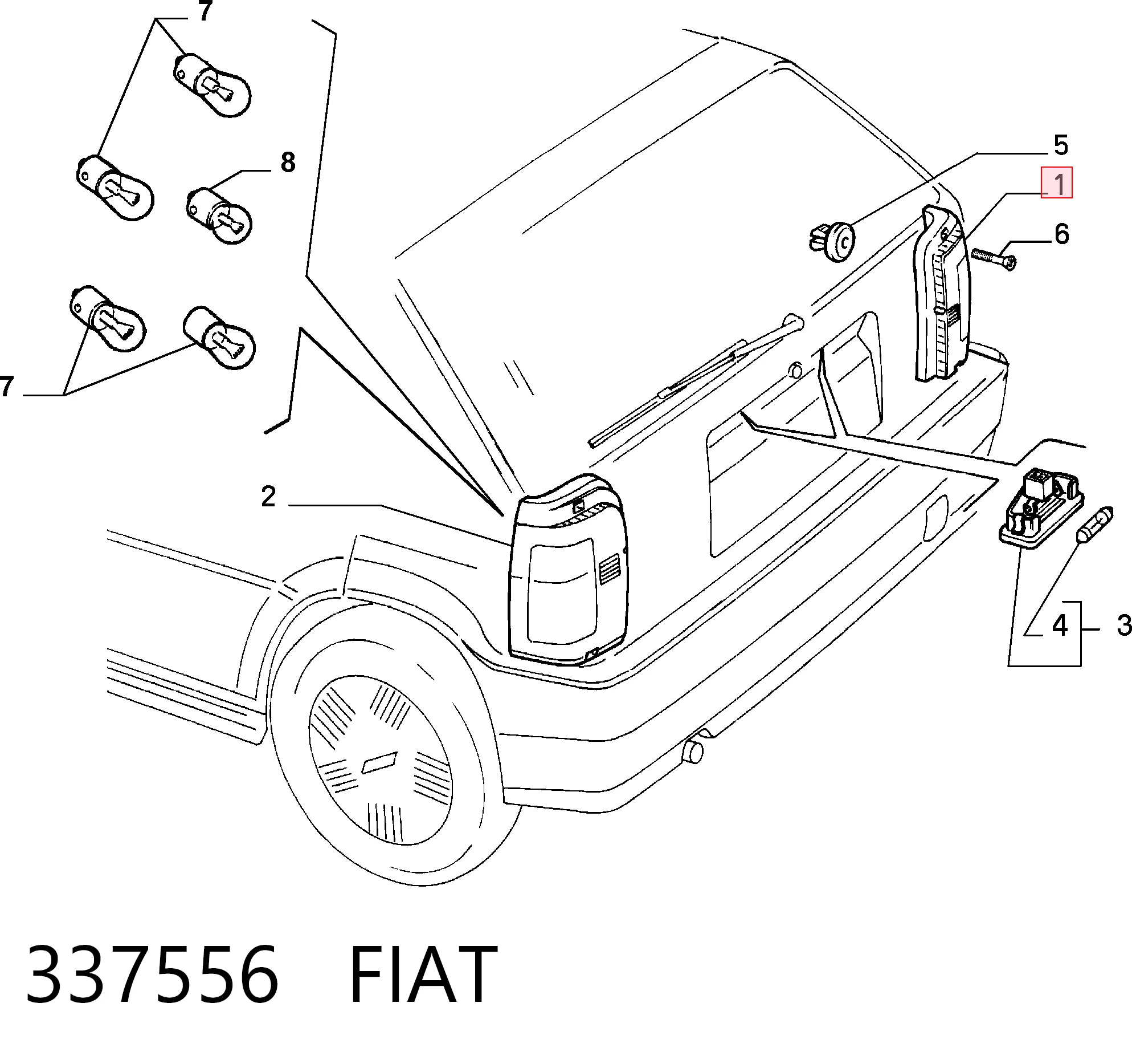 Fiat Tipo  Sağ stop lambası