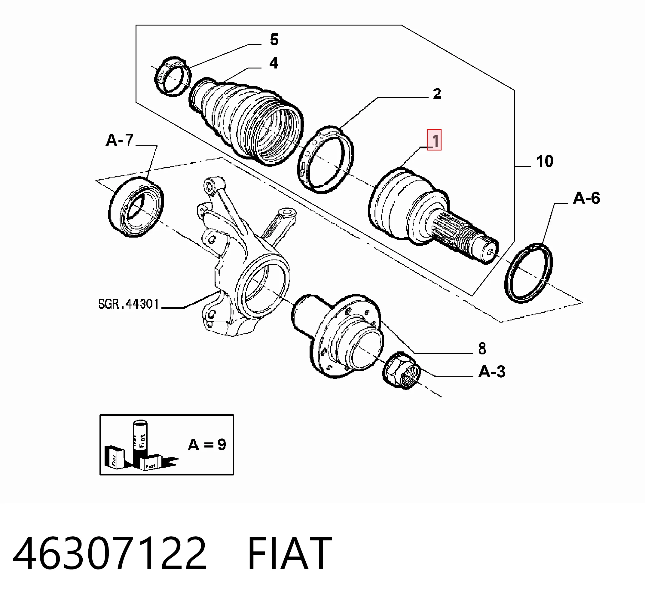 Fiat Albea  Dış aks kafası
