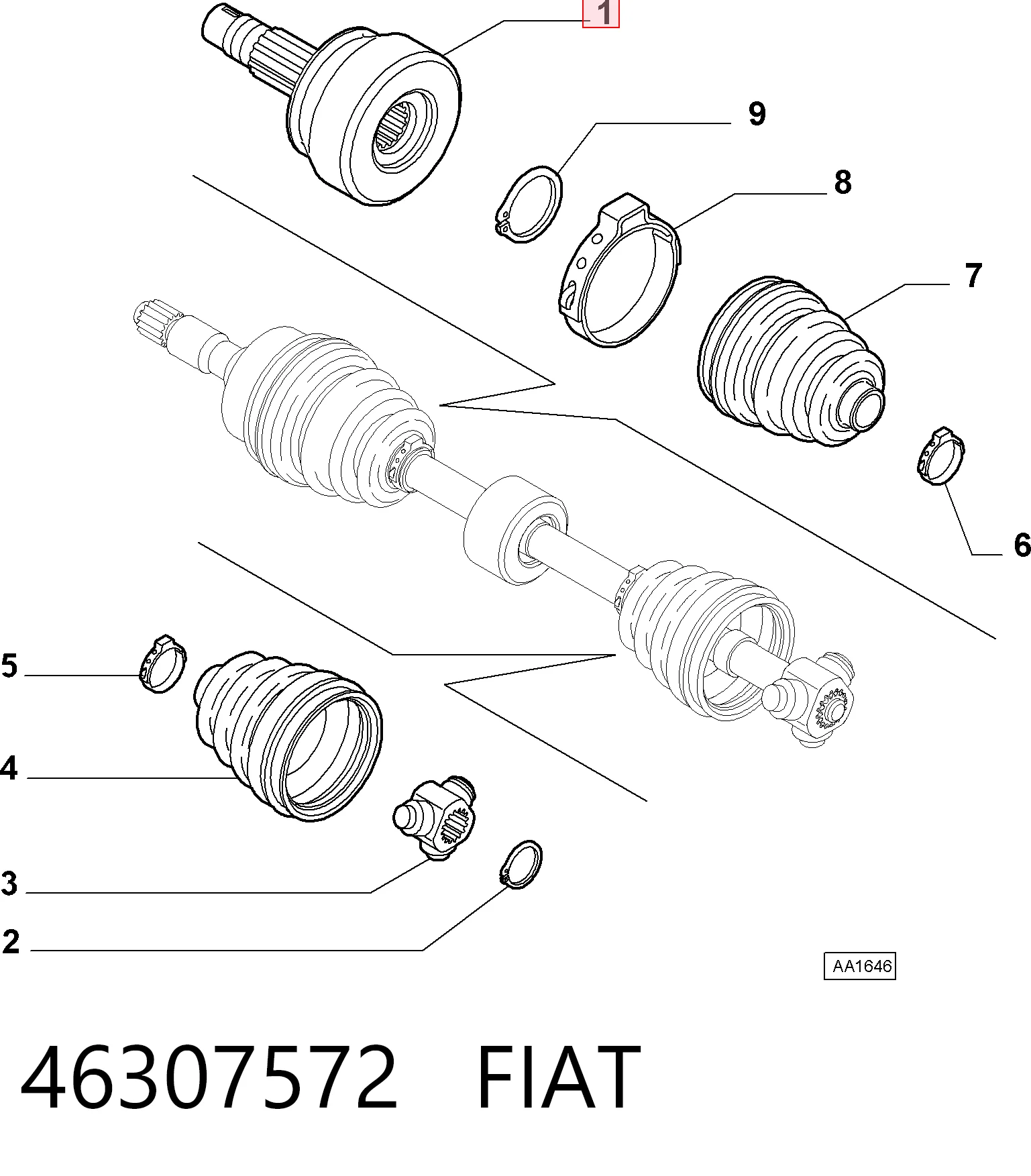 Fiat Doblo I Dış aks kafası Türkiye fiyatı
