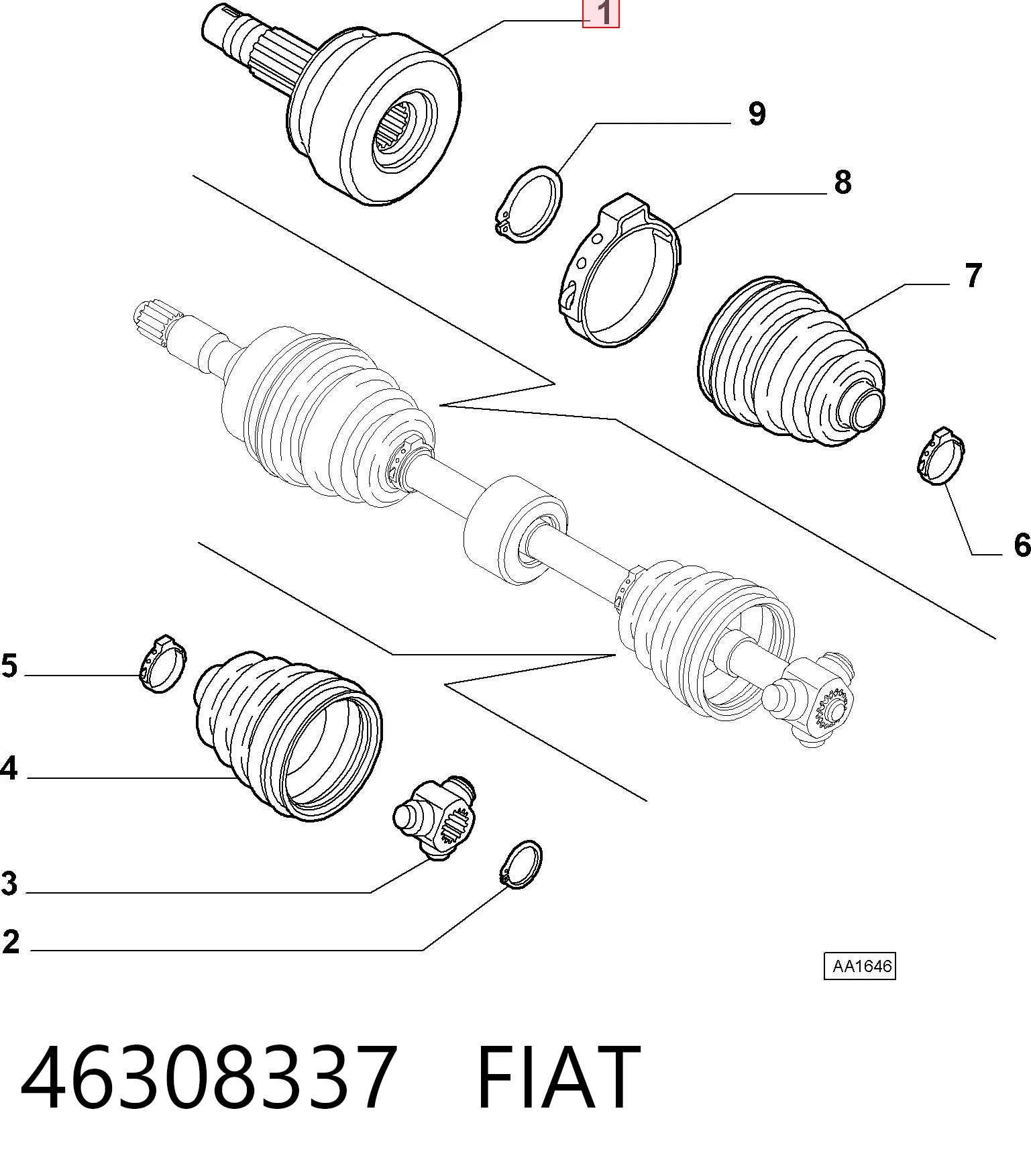 Fiat Punto  Dış aks kafası Türkiye fiyatı