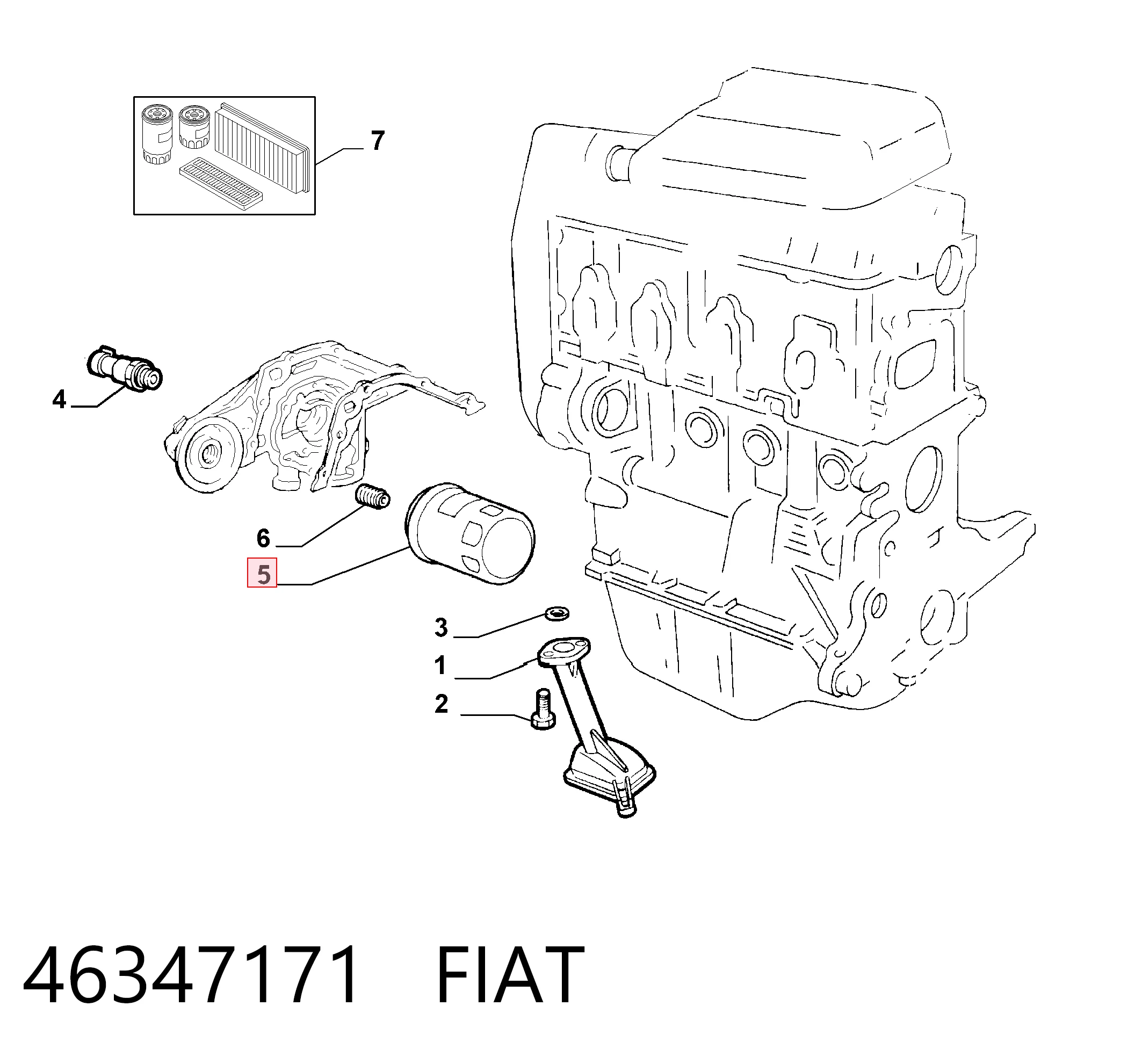 Fiat Albea  Yağ filtresi