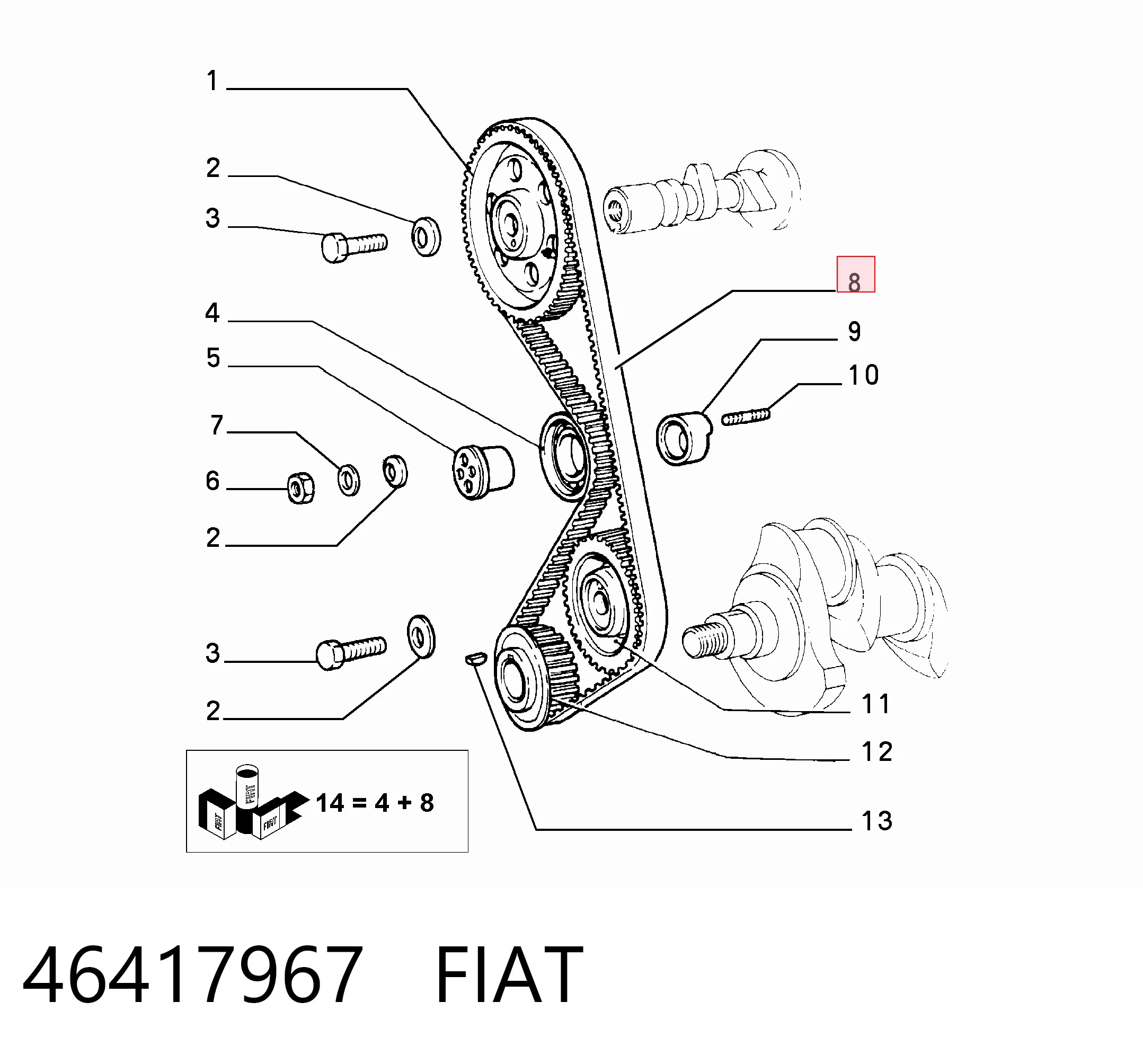 Fiat Tipo  (1987 - 1996) Triger kayışı fiyatları