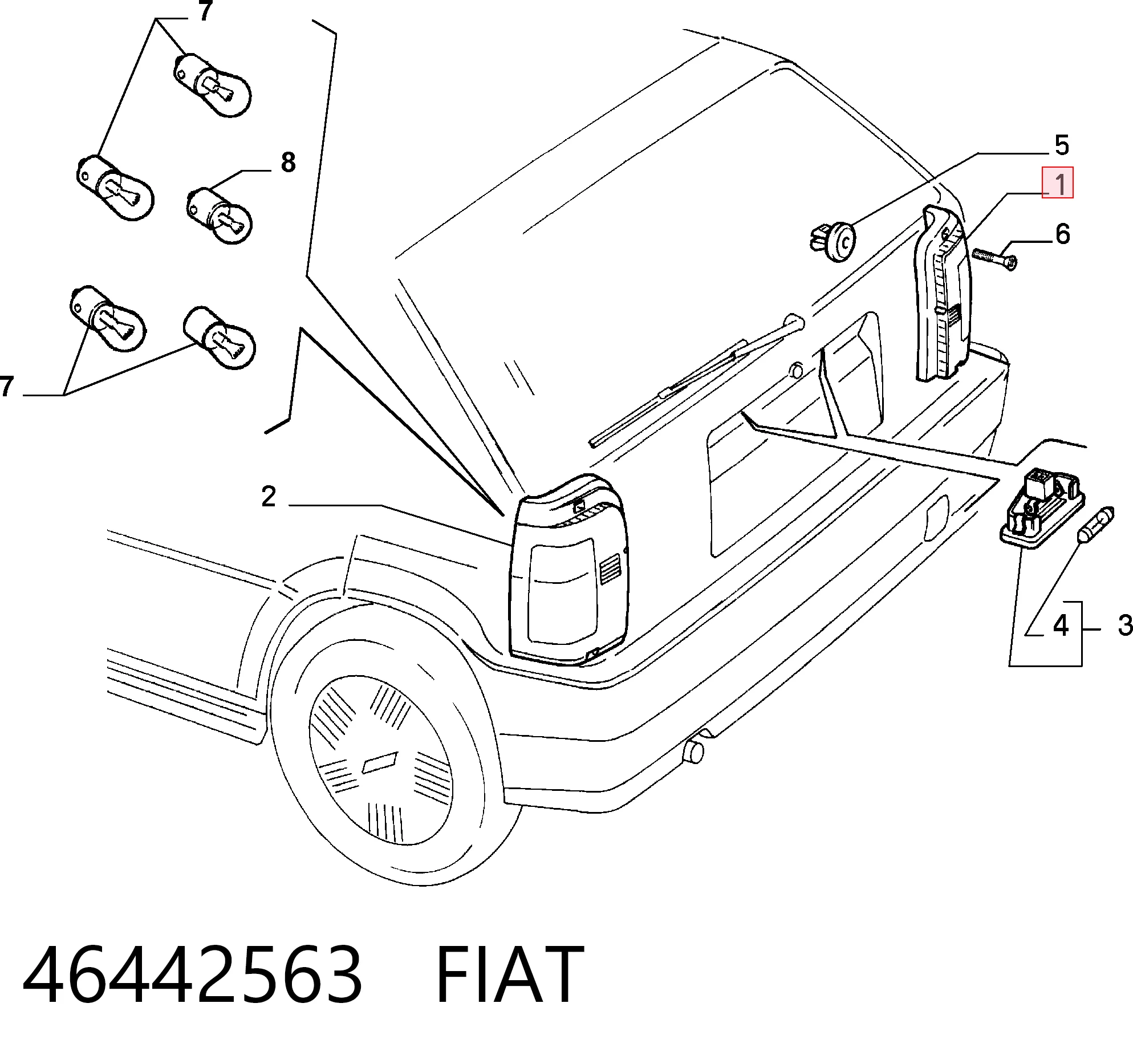 Fiat Tipo  Sağ stop lambası