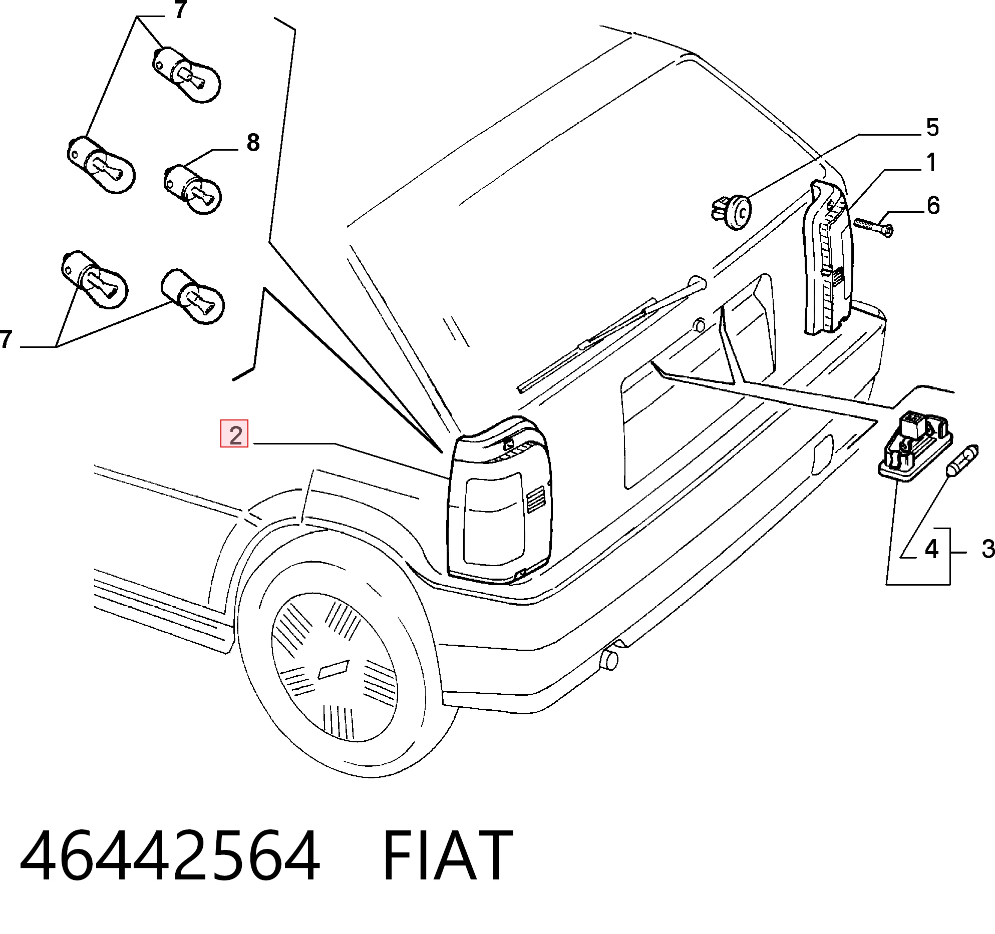 Fiat Tipo Sol stop lambası
