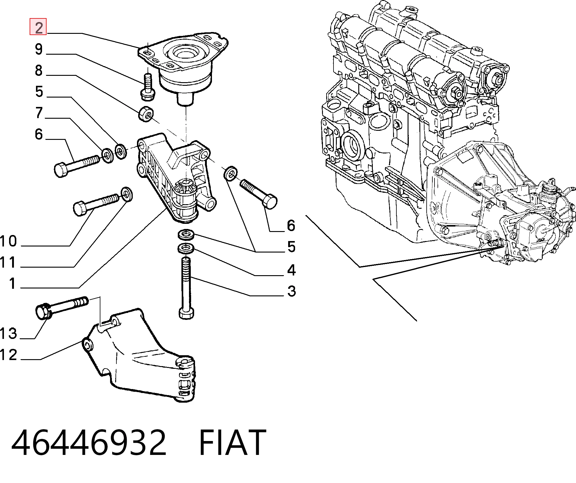 Fiat Marea  Şanzıman kulağı
