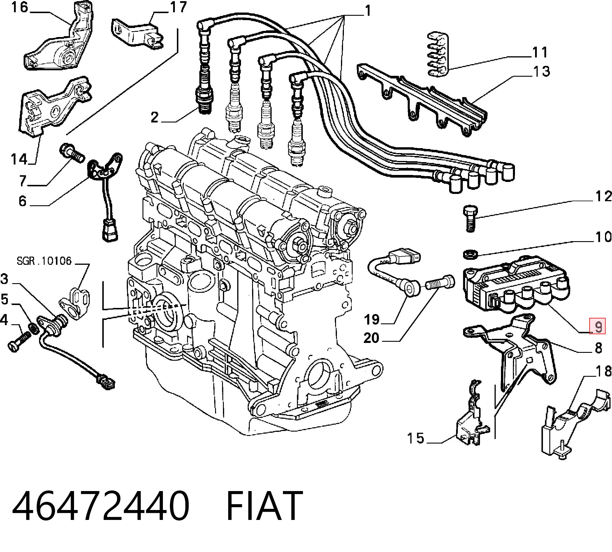 Fiat Marea Ateşleme bobini