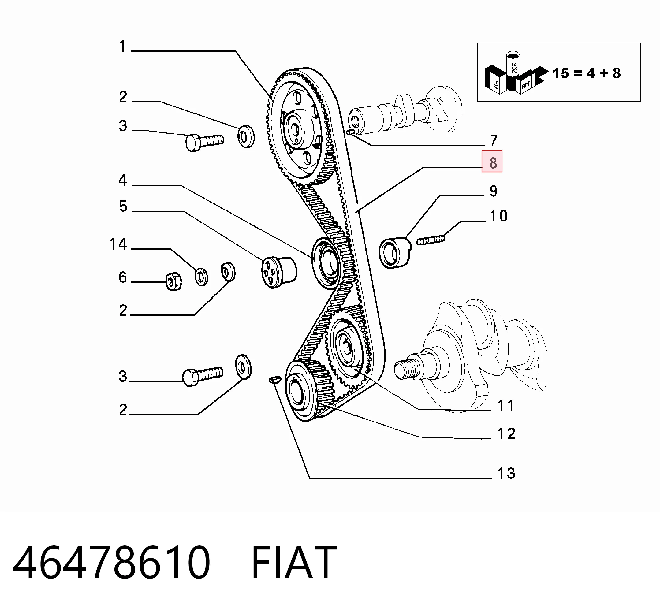 Fiat Tempra  (1990 - 1996) Triger kayışı fiyatları