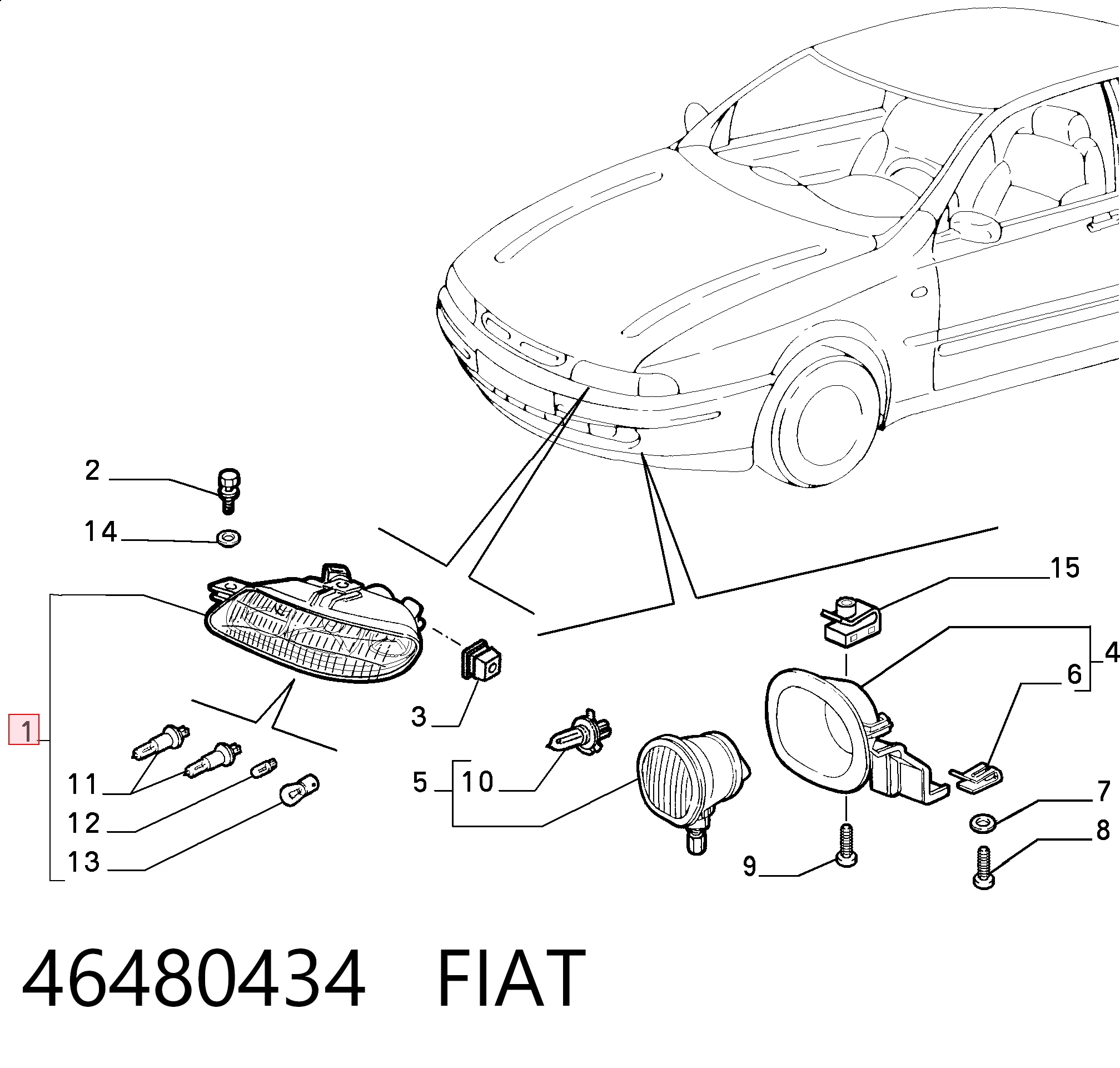 Fiat Marea  Sol far fiyatları