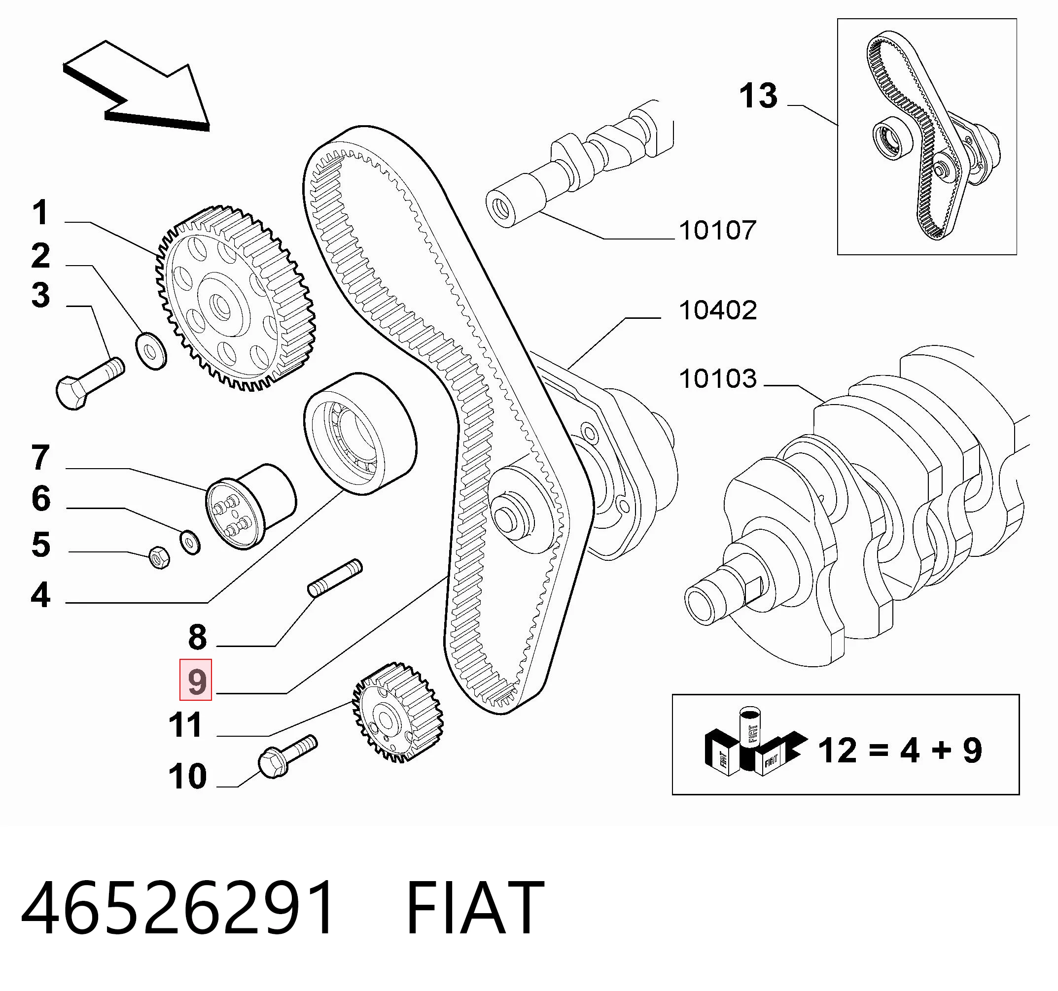 Fiat Palio  Triger kayışı Türkiye fiyatı