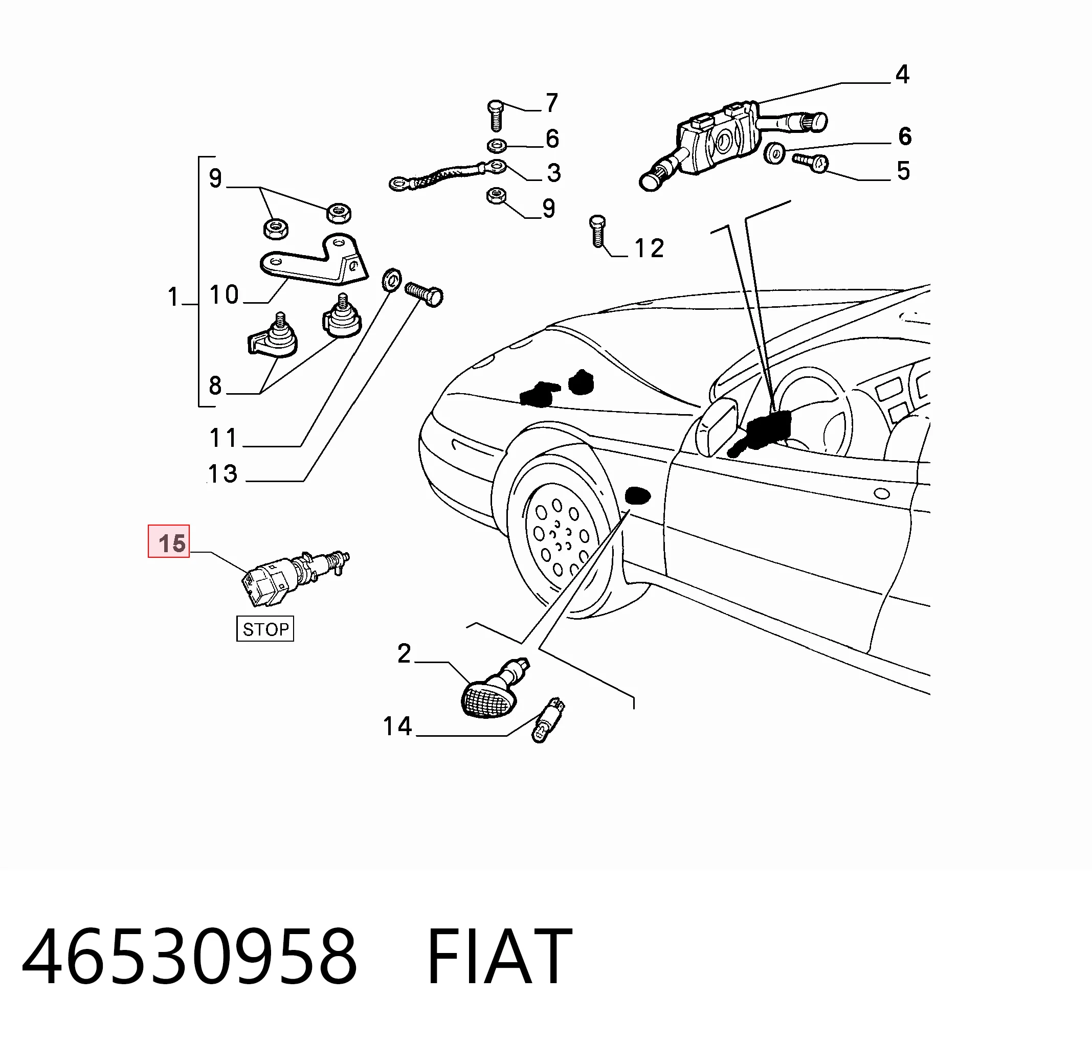 Fiat Tempra Fren Pedal Müşürü