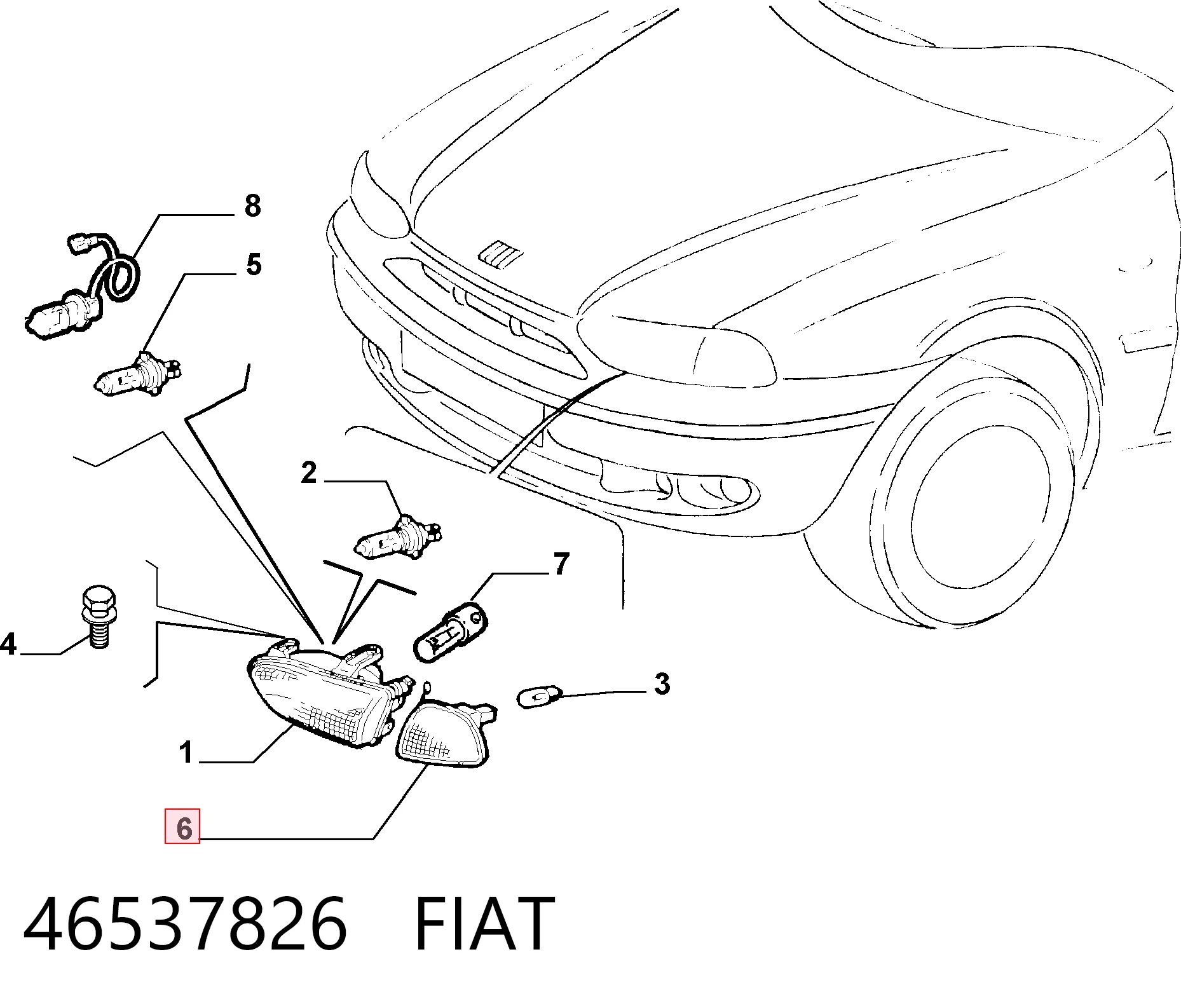 Fiat Palio  (1996 - 2026) Sağ sinyal lambası satın al