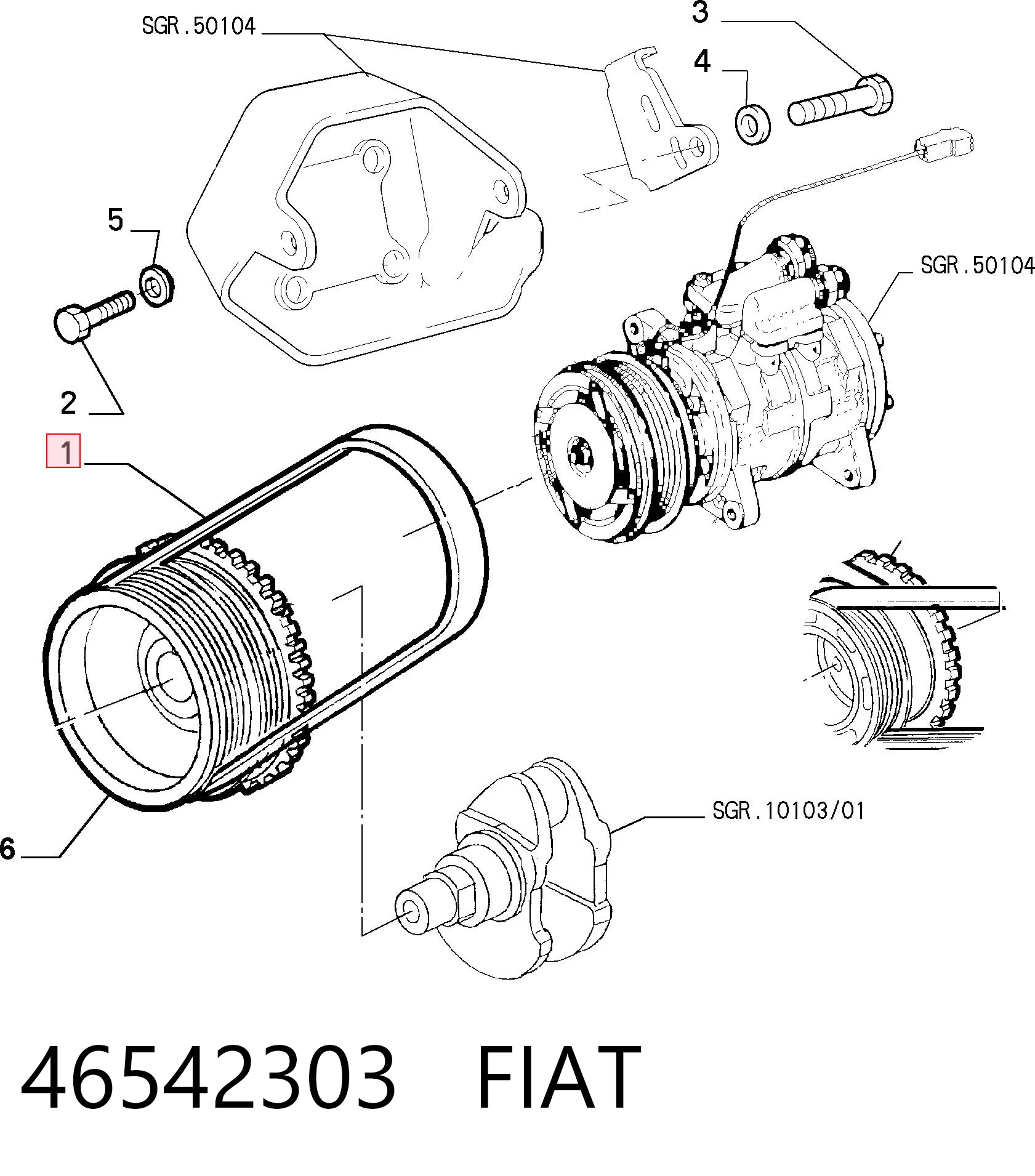 Fiat Palio  Alternatör kayışı