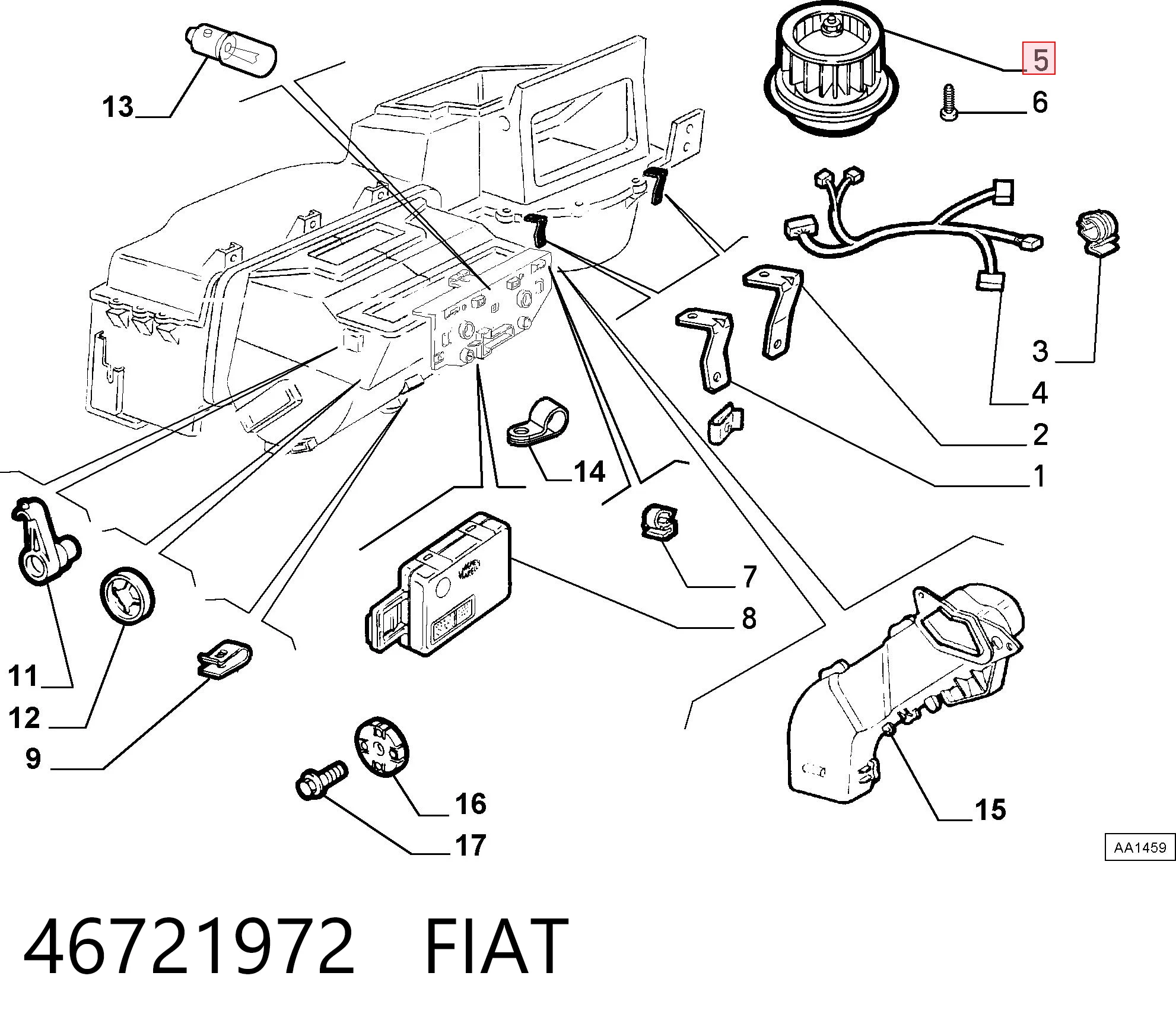 Fiat Tempra  (1990 - 1996) Isıtıcı fan motoru (iç mekân ısıtıcısı) satın al