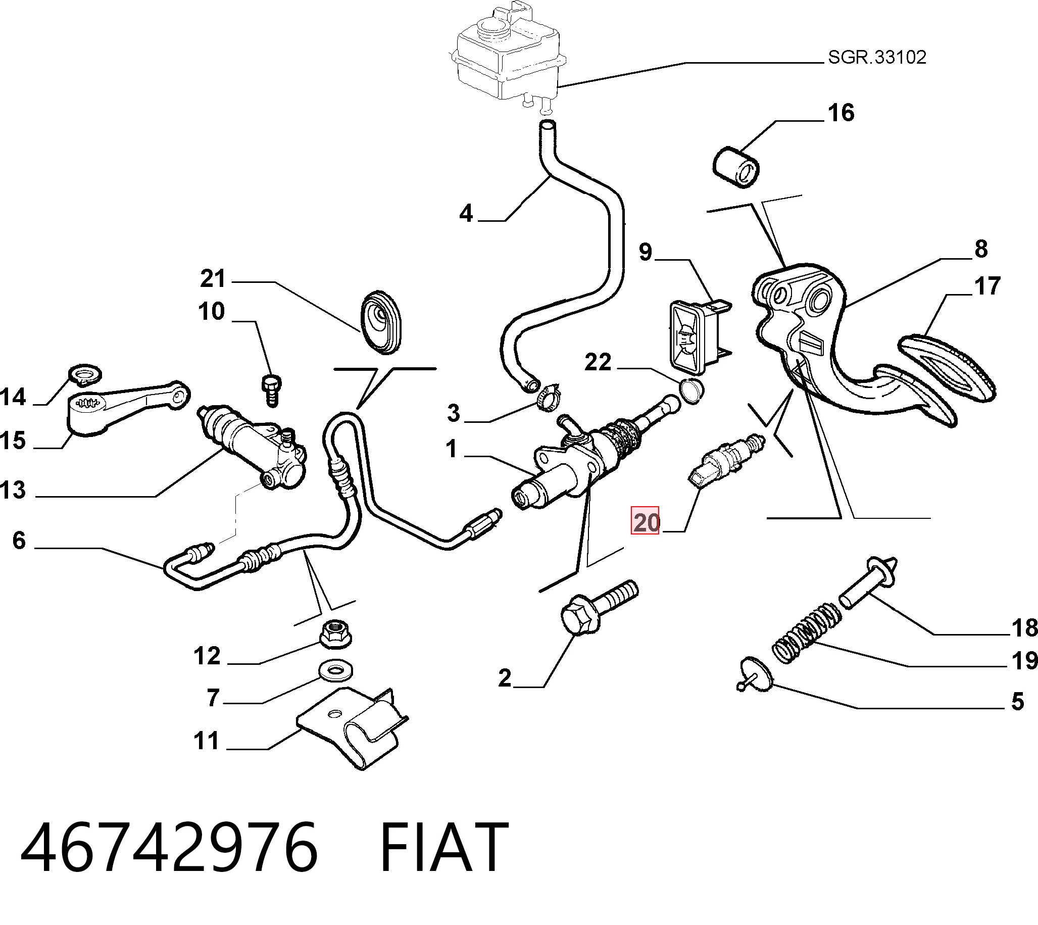 46742976 Fiat/Alfa/Lancia