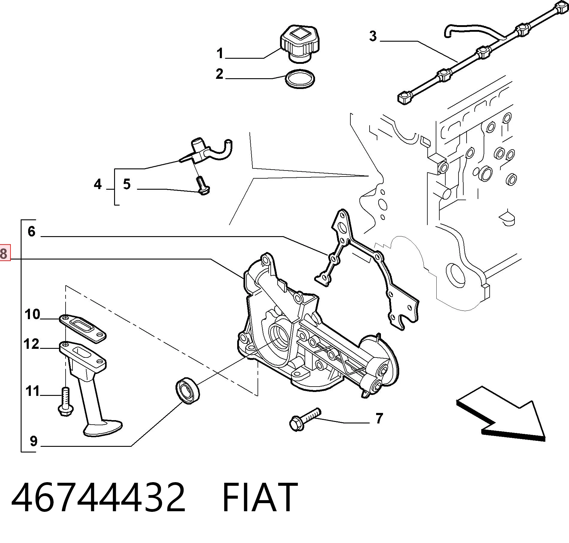 Fiat Marea  Yağ pompası