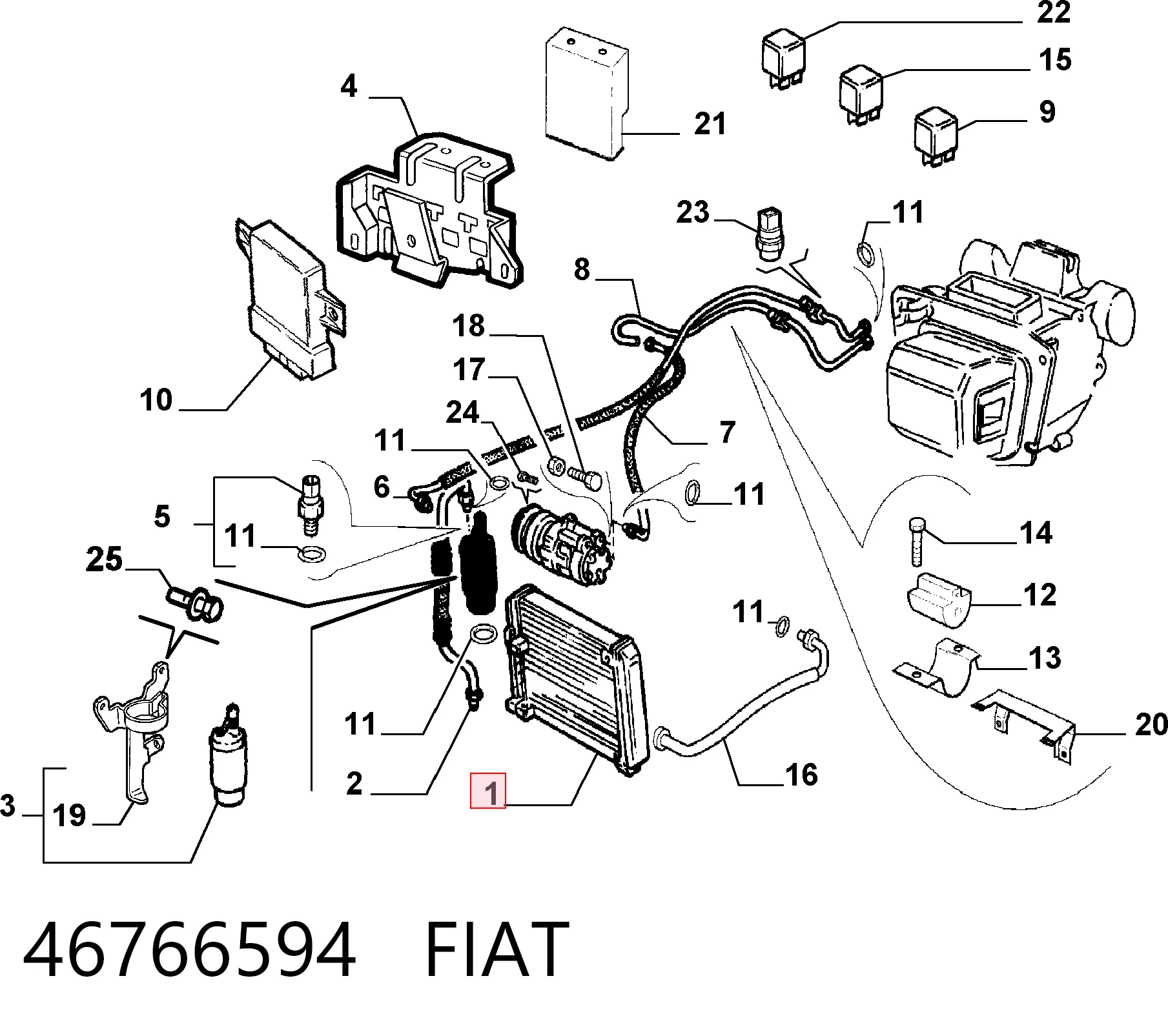 Fiat Palio  Klima kondenseri Türkiye fiyatı