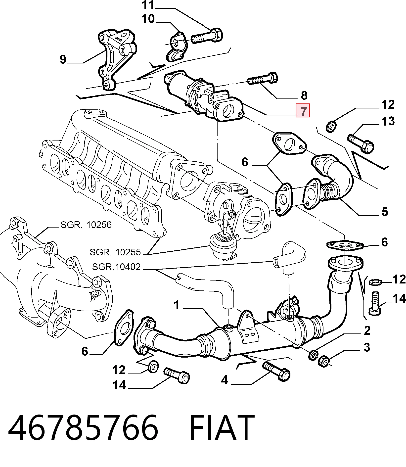 Fiat Marea  EGR vanası