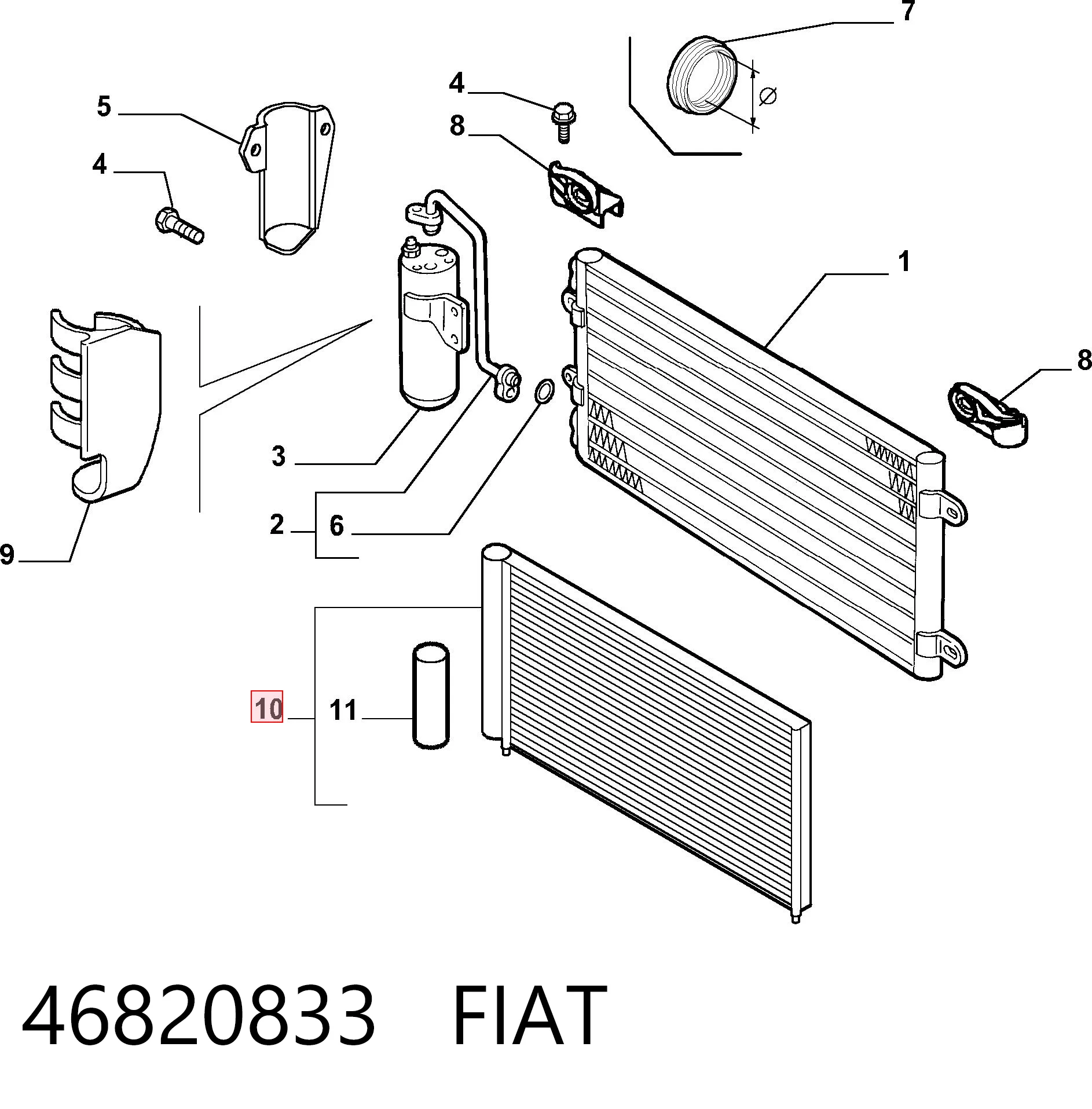 Fiat Doblo I Klima kondenseri