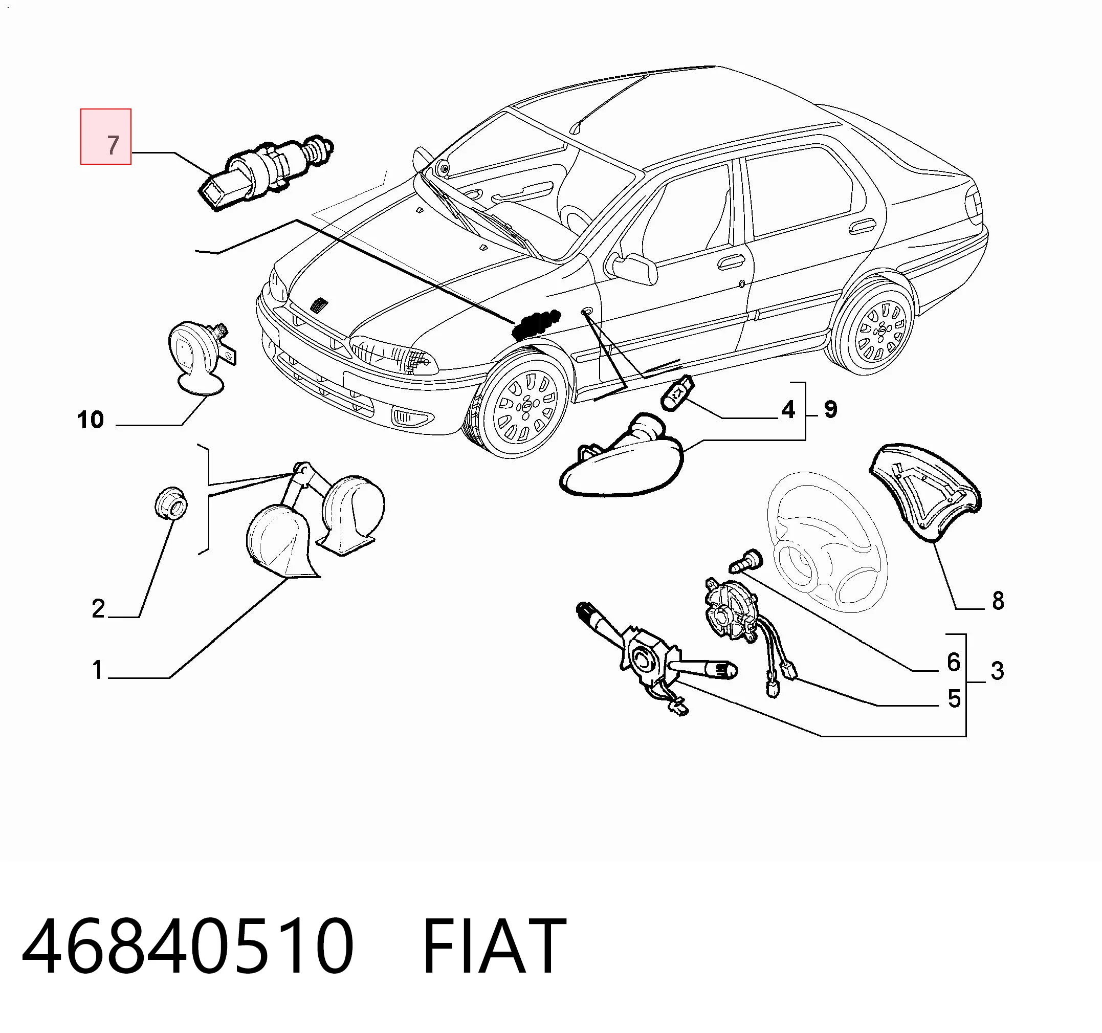 46840510 Fiat/Alfa/Lancia