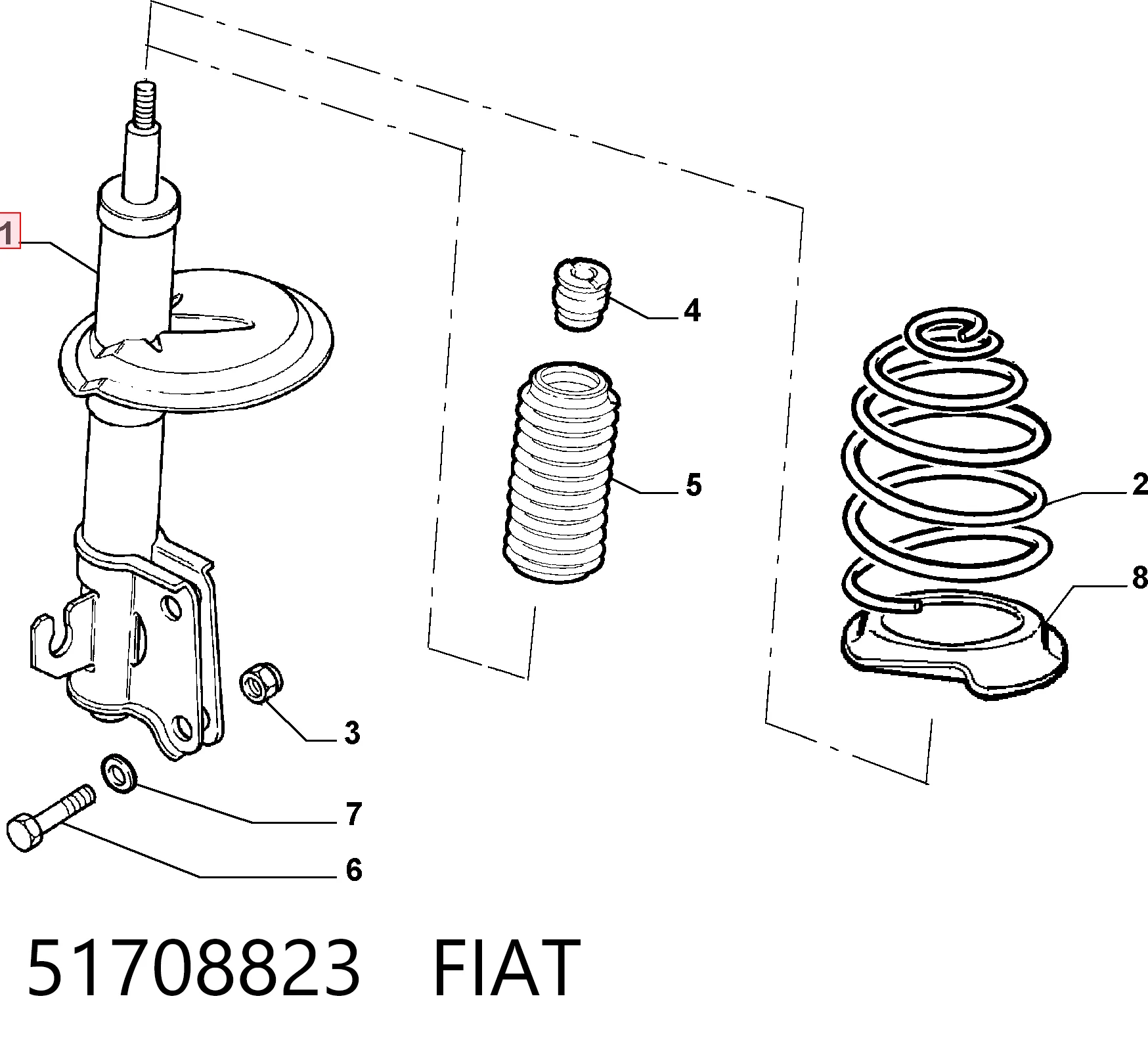 Fiat Palio Arka amortisör