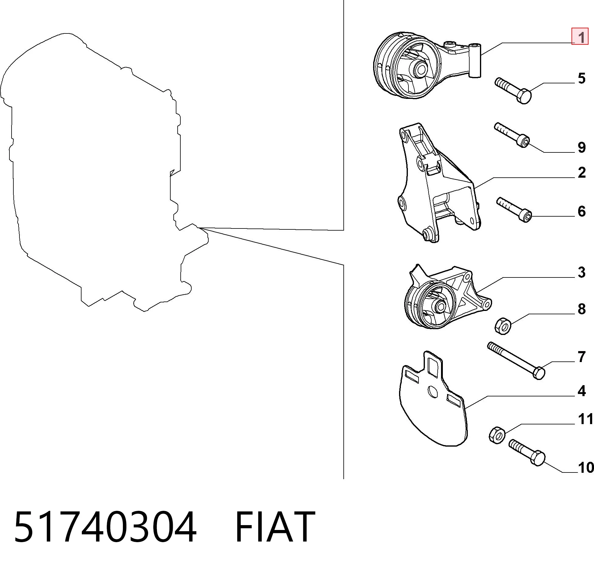 Vectra  Arka motor kulağı