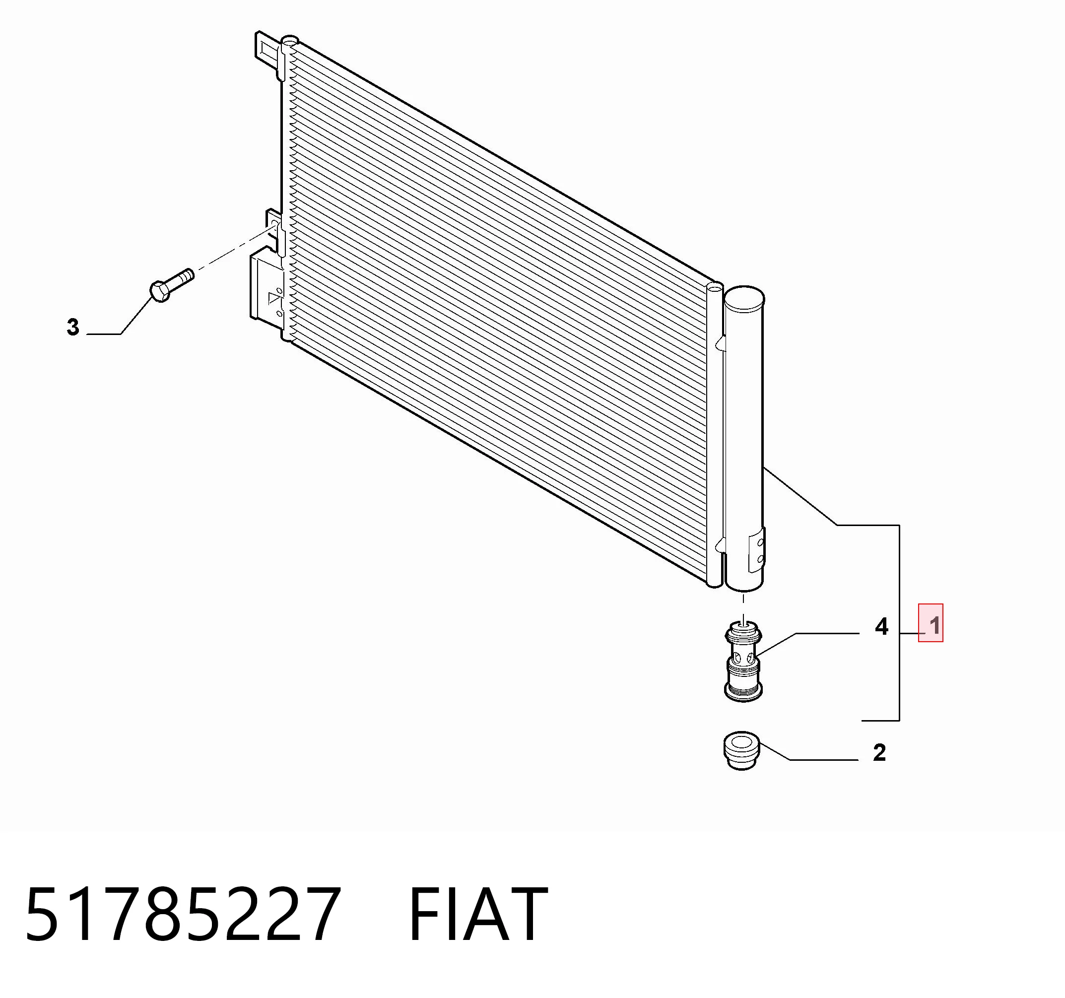 Fiat Linea  Klima kondenseri