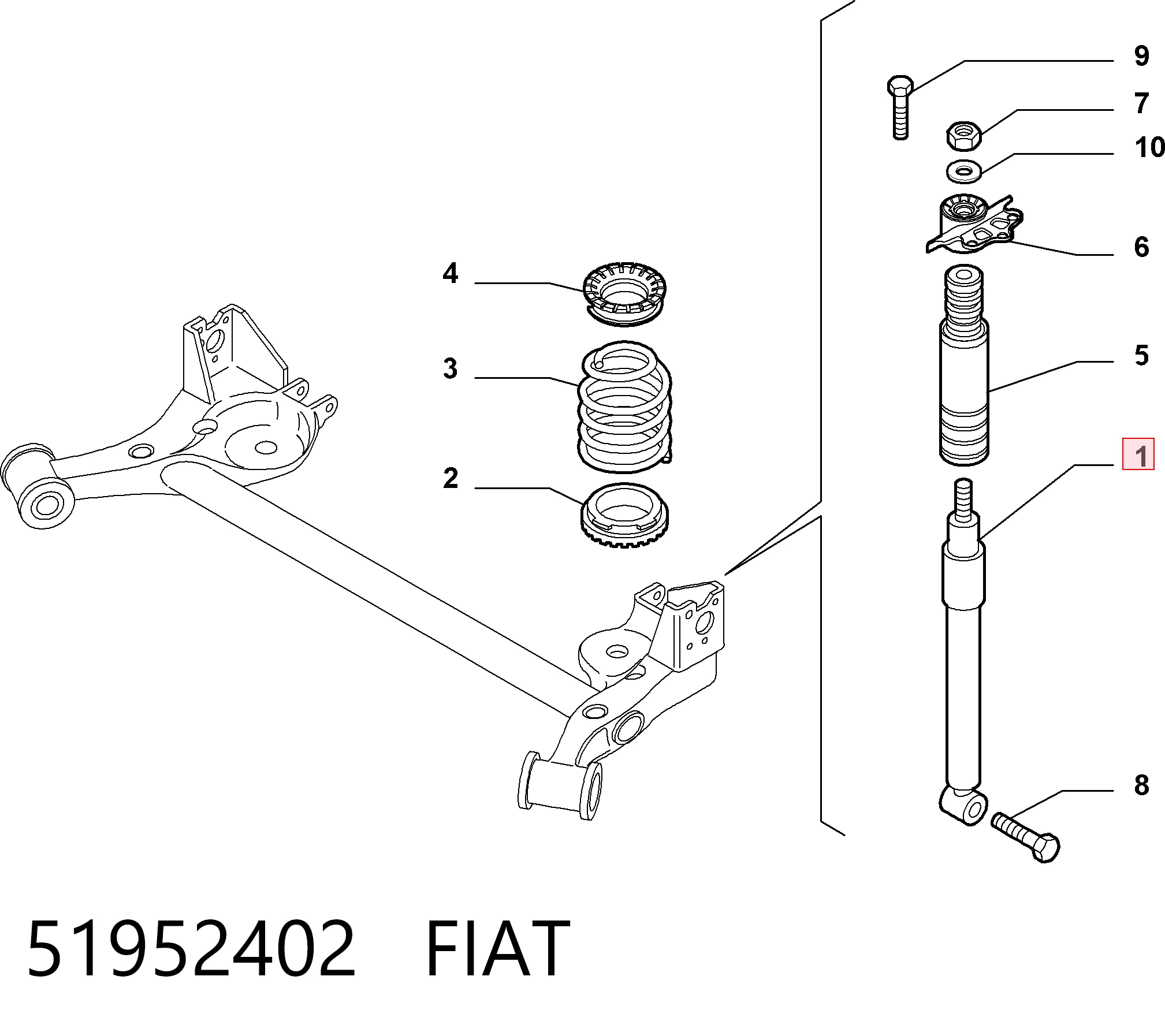 Fiat Linea  Arka amortisör Türkiye fiyatı