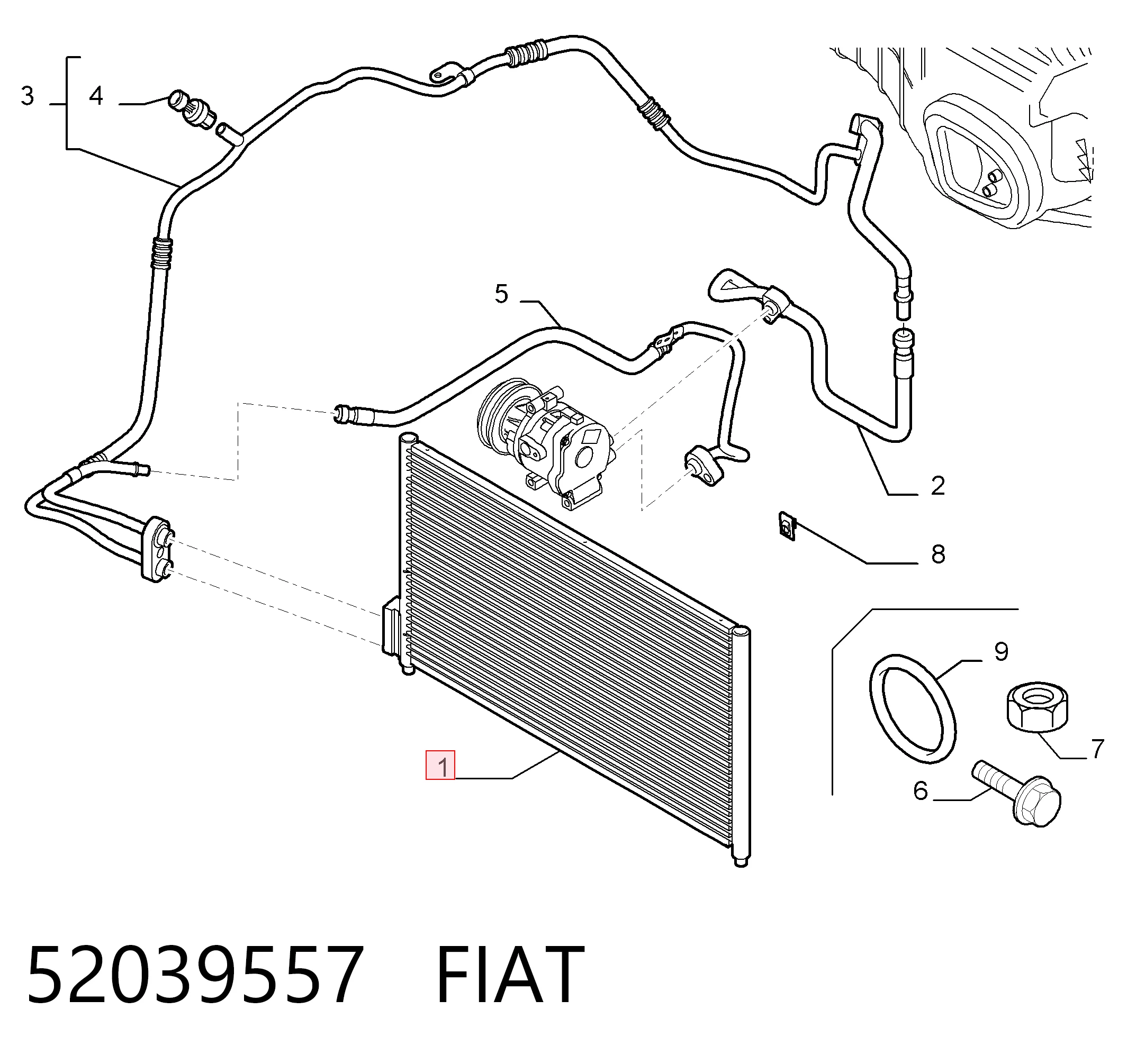 Corsa  Klima kondenseri