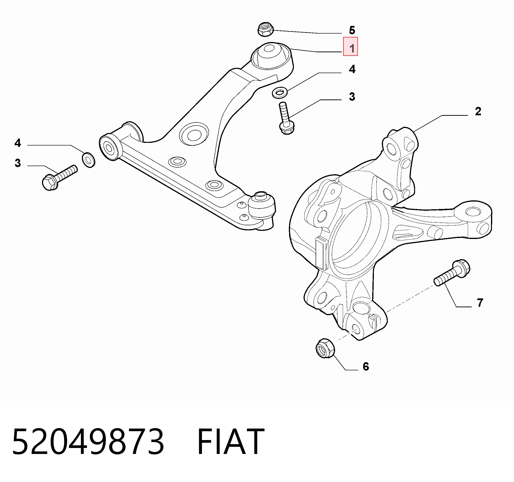 Fiorino van (225) (2008 - 2026) Sağ alt salıncak