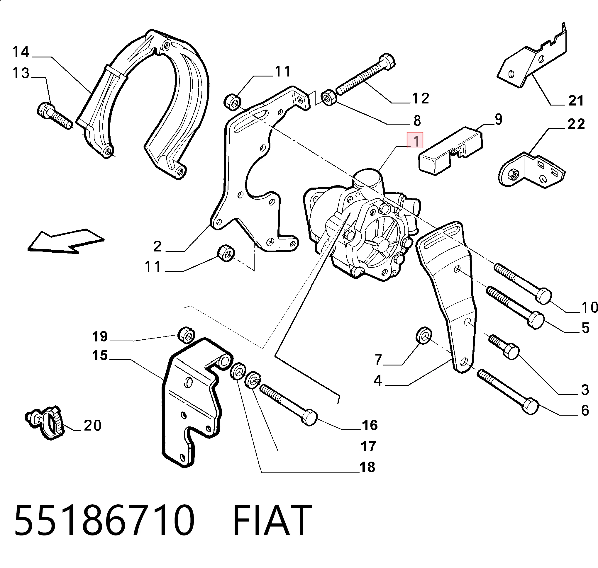 Fiat Albea  Direksiyon pompası sıfır