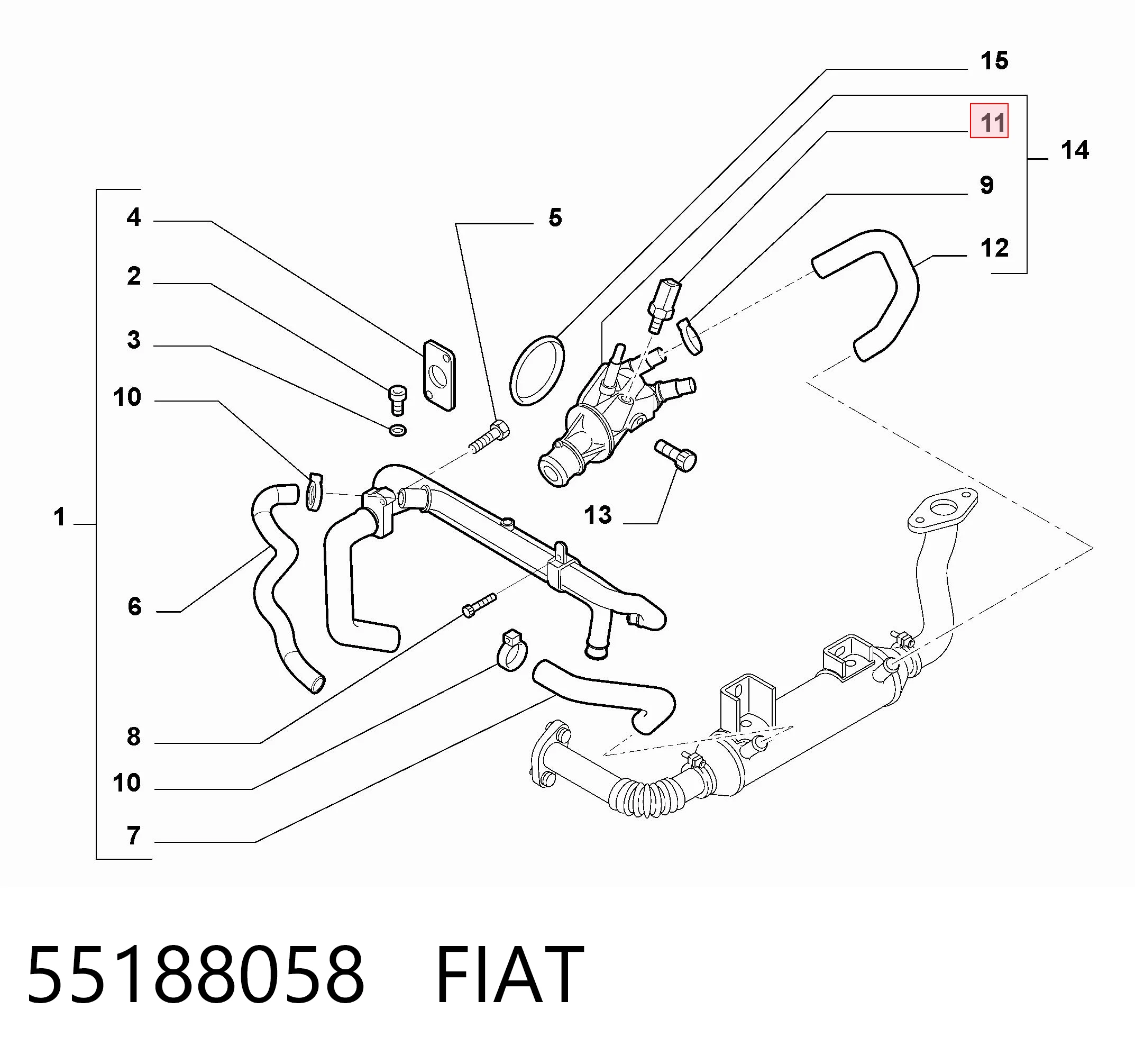 Punto GRAND Hararet sensörü