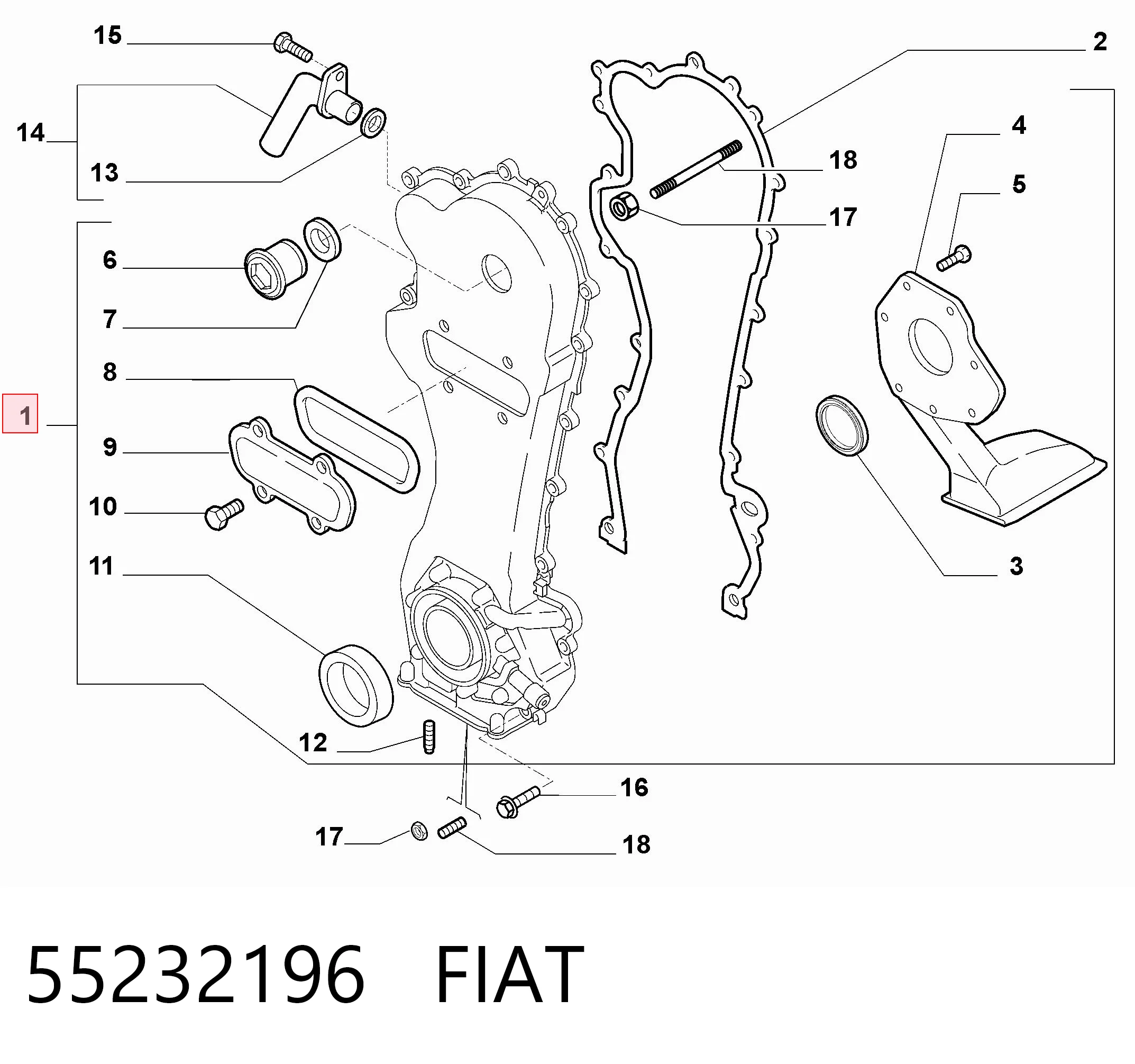 Corsa C hatchback (F08, F68) (2000 - 2006) Yağ pompası