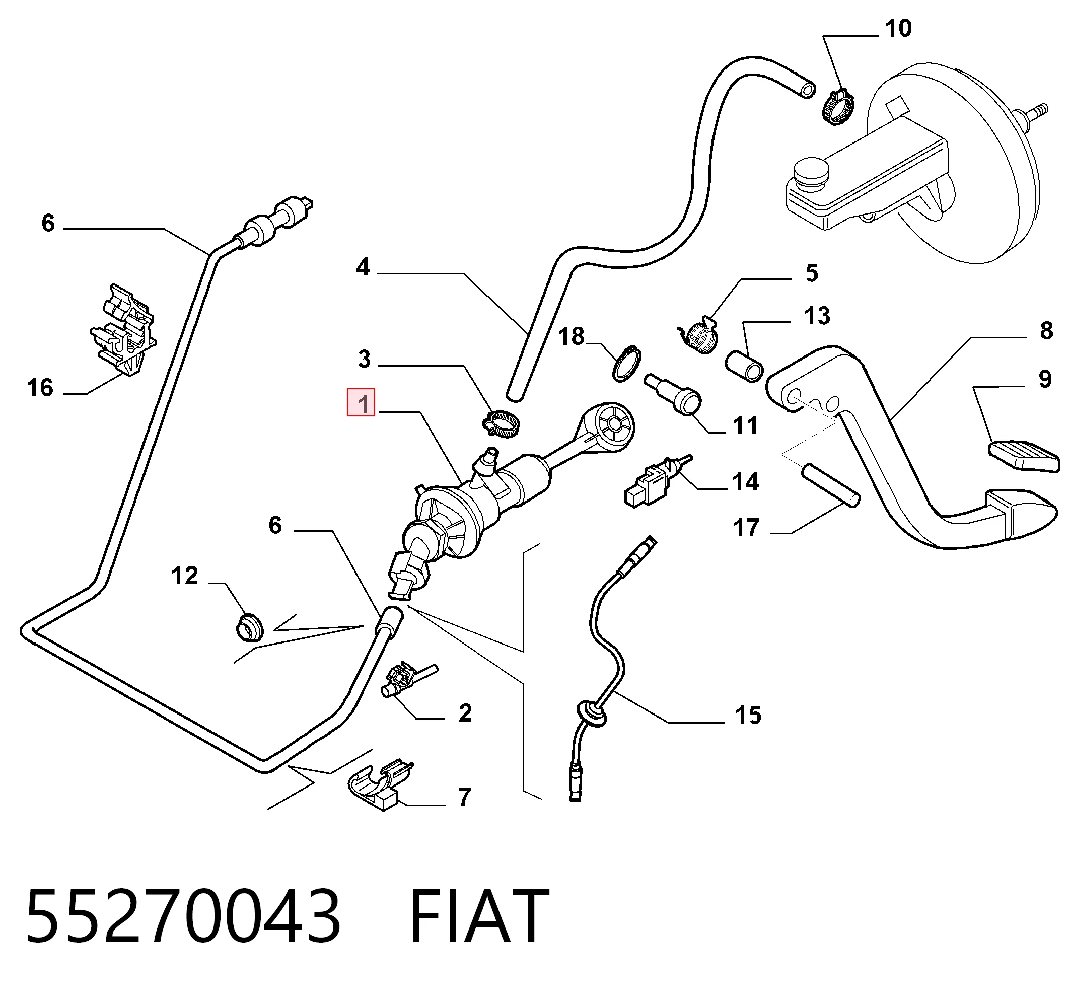Fiat Ducato III Debriyaj üst merkezi