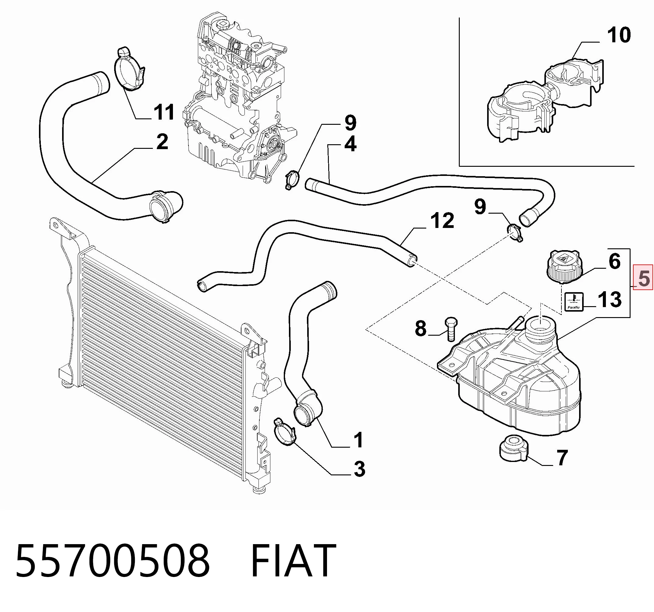 Fiat Punto  Su deposu