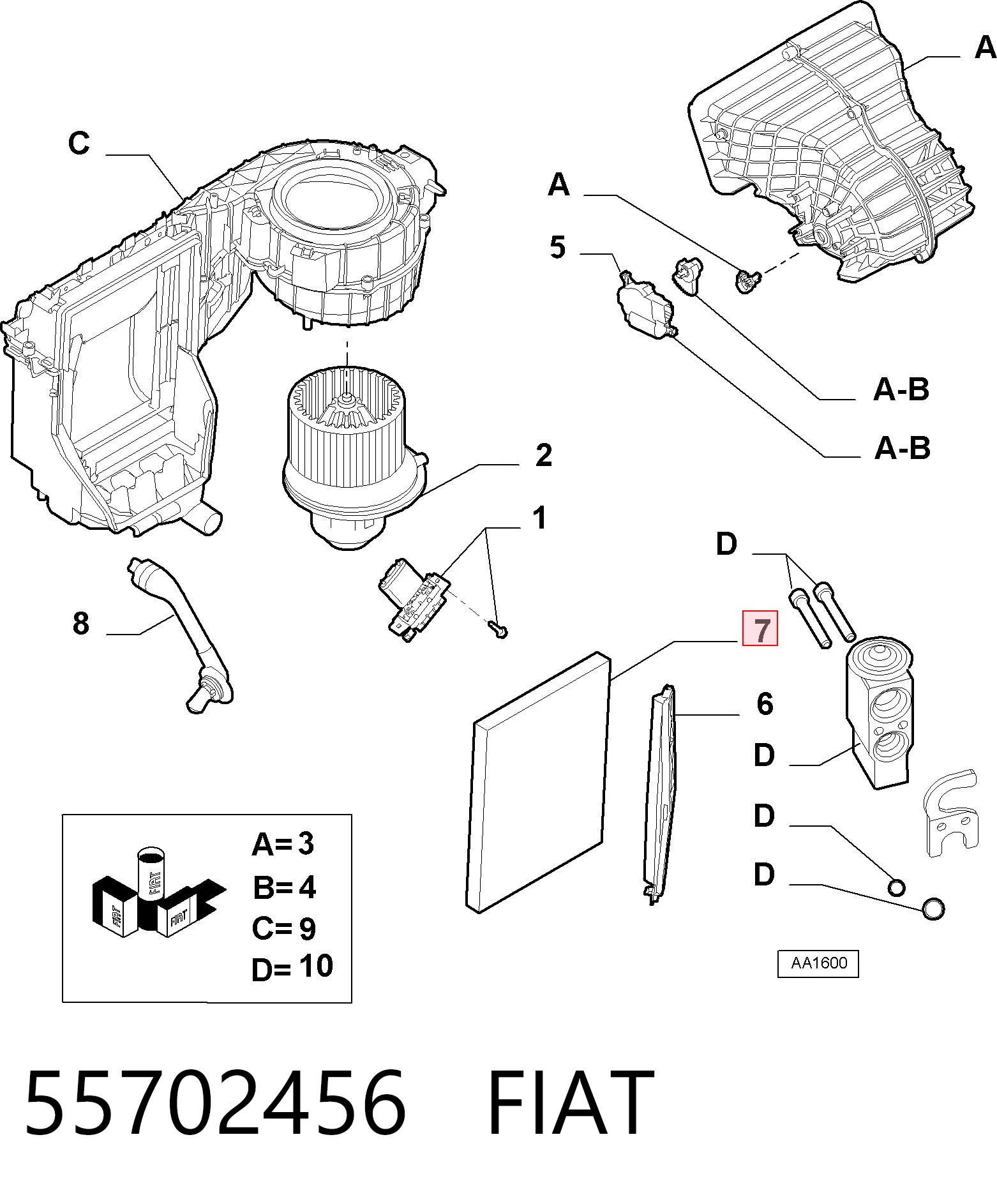 Fiat Punto  Polen filtresi