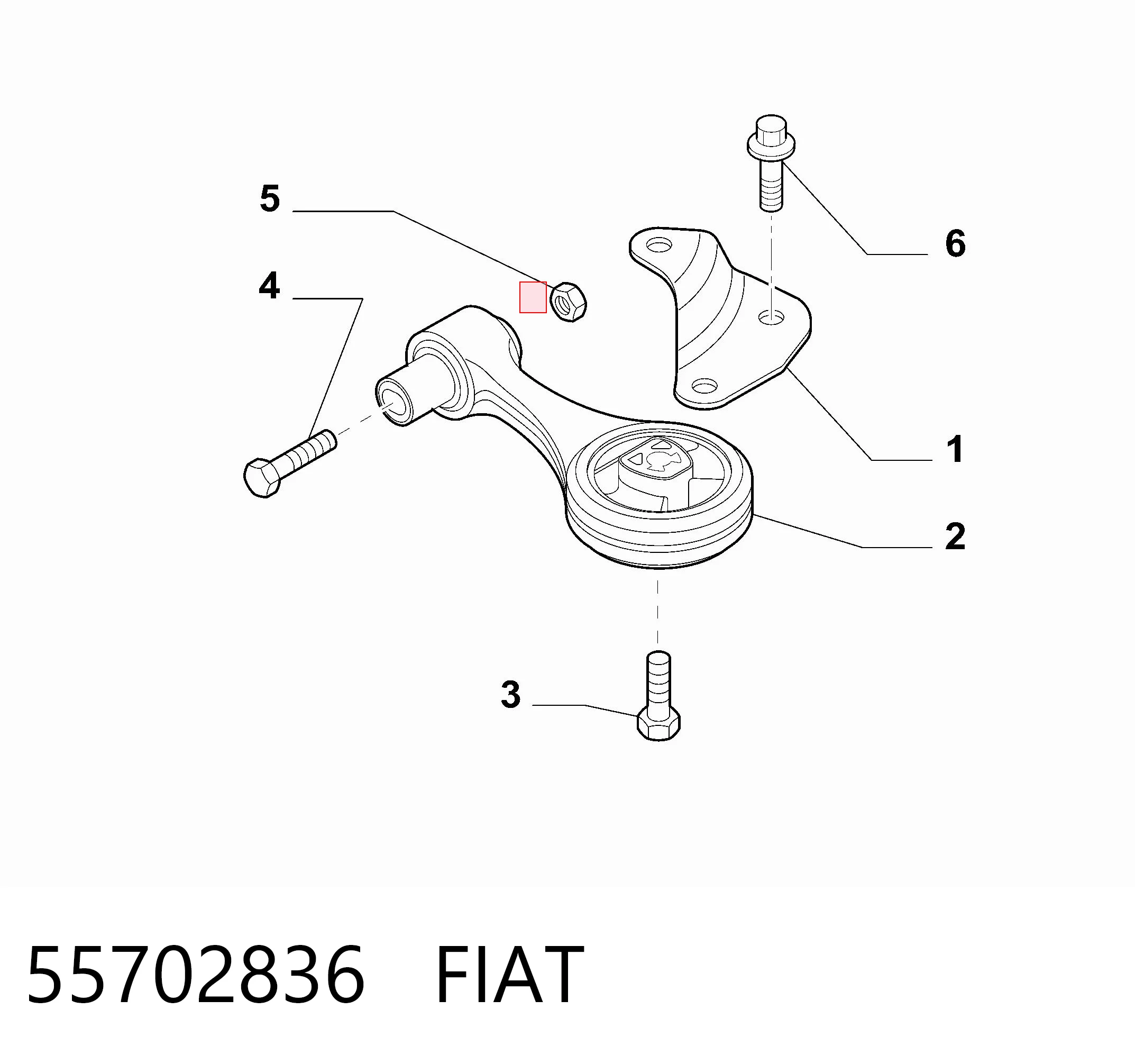 Fiat Linea  Arka motor kulağı