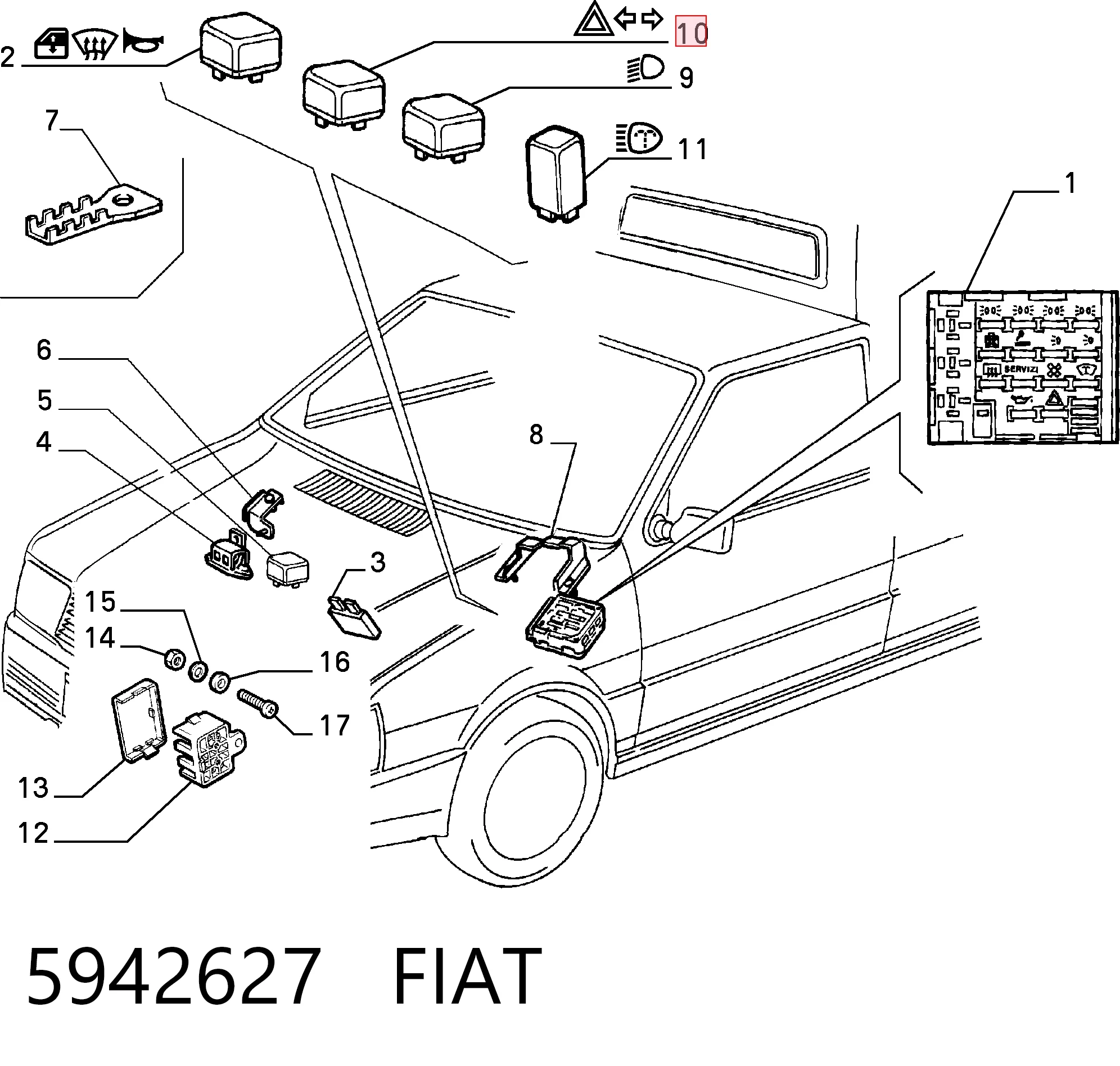 5942627 Fiat/Alfa/Lancia