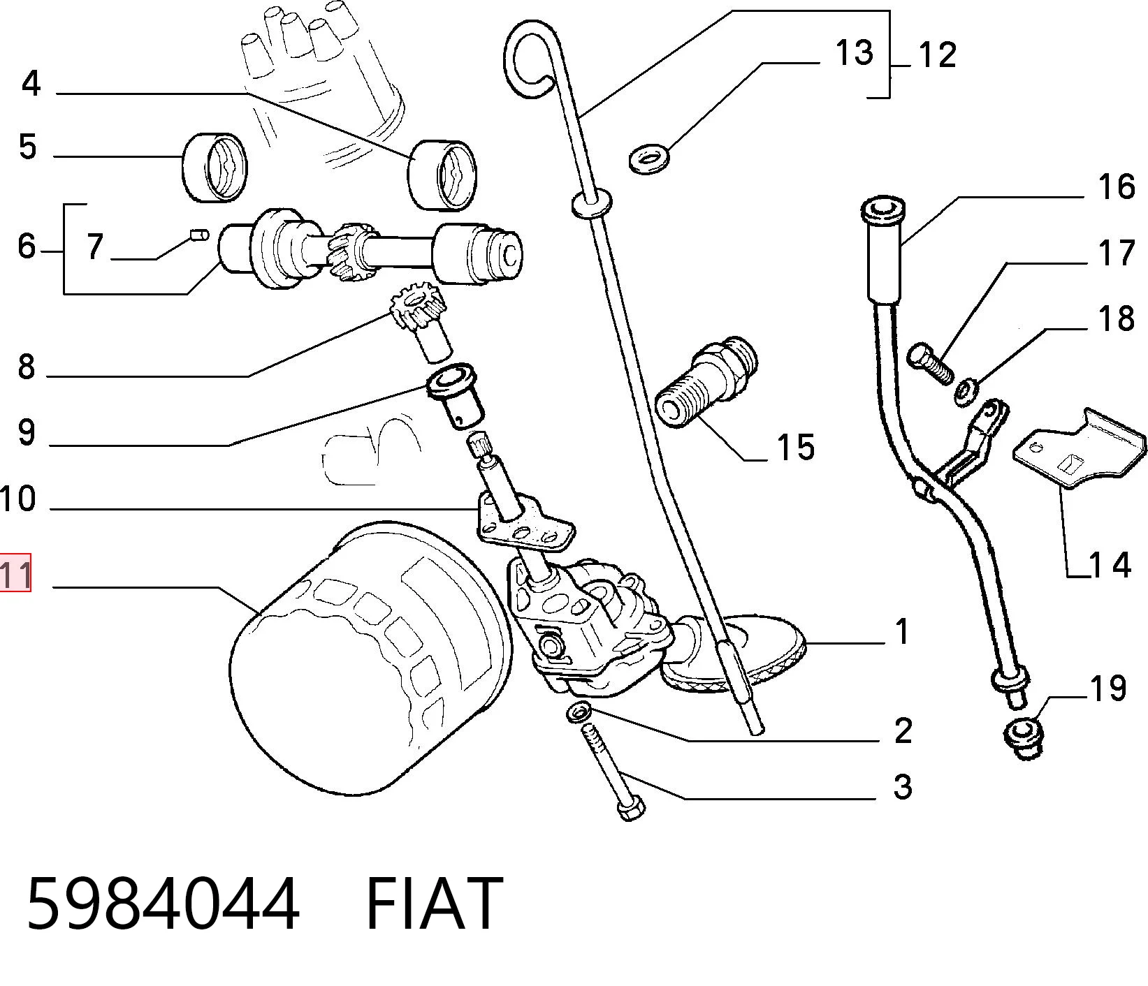 Fiat Tipo Yağ filtresi