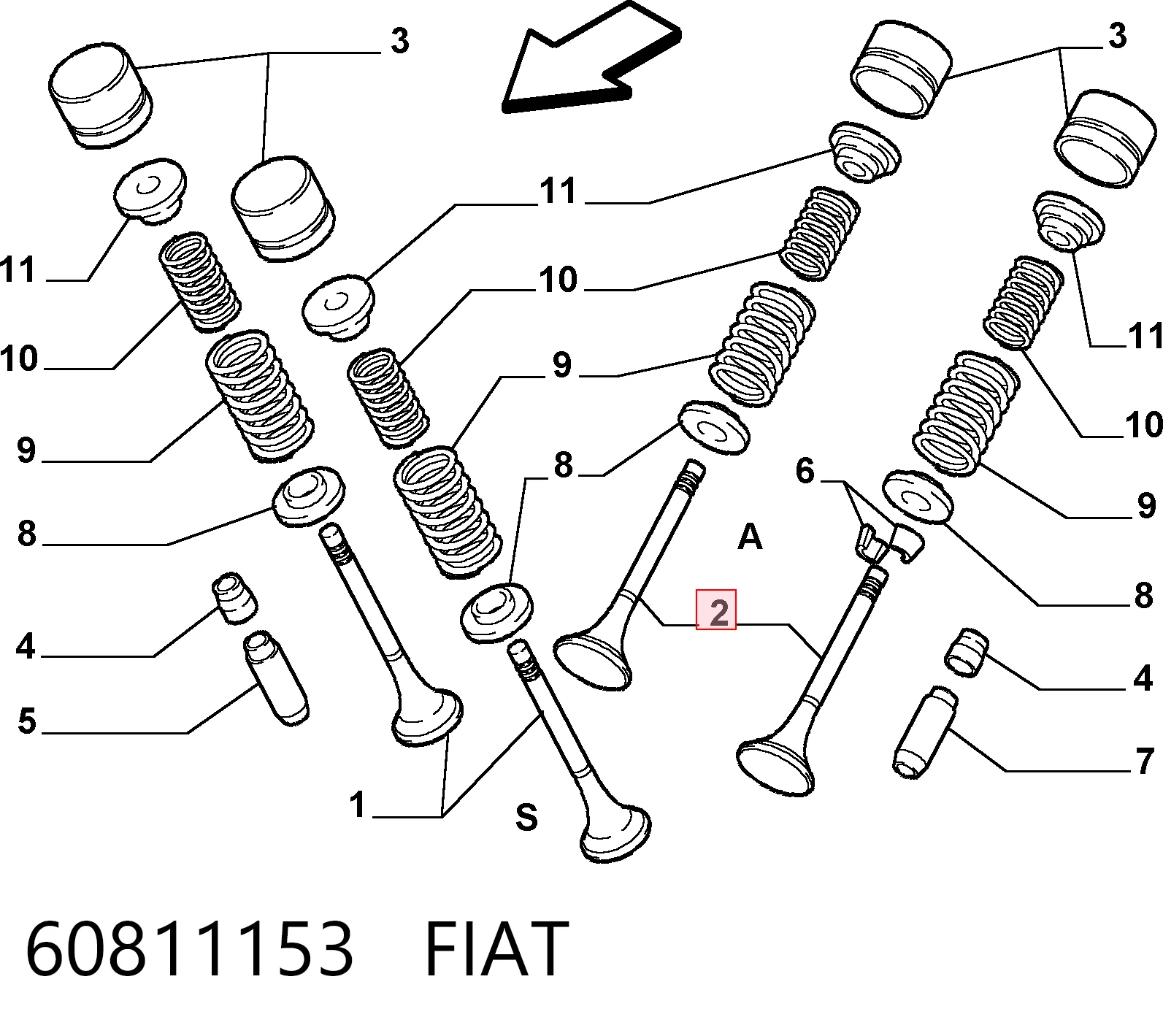 60811153 Fiat/Alfa/Lancia