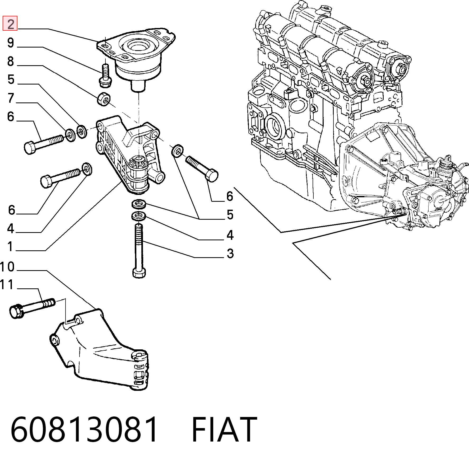 Fiat Marea  Şanzıman takozu fiyatı
