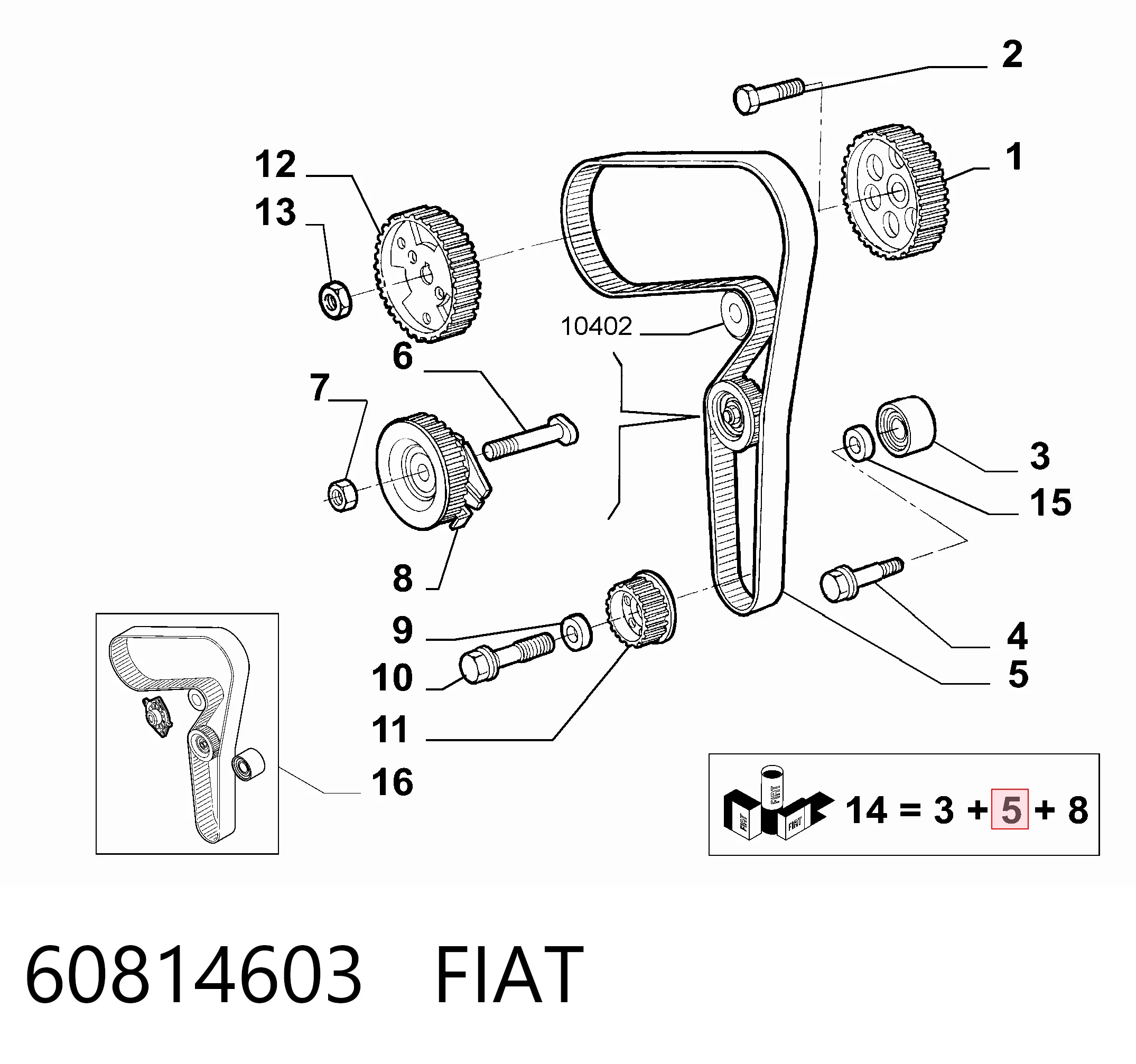Fiat Marea  Triger kayışı sıfır